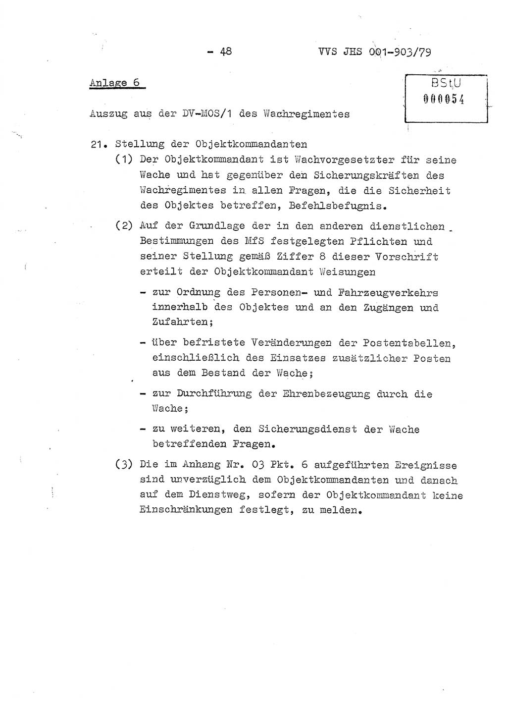 Fachschulabschlußarbeit Oberleutnant Jochen Pfeffer (HA Ⅸ/AGL), Ministerium für Staatssicherheit (MfS) [Deutsche Demokratische Republik (DDR)], Juristische Hochschule (JHS), Vertrauliche Verschlußsache (VVS) 001-903/79, Potsdam 1979, Seite 48 (FS-Abschl.-Arb. MfS DDR JHS VVS 001-903/79 1979, S. 48)