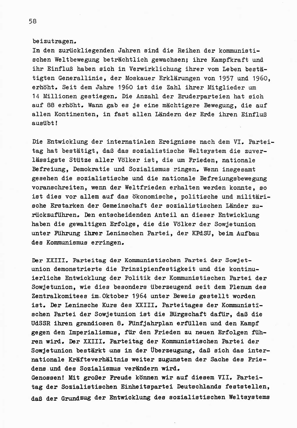 Zu Fragen der Parteiarbeit [Sozialistische Einheitspartei Deutschlands (SED) Deutsche Demokratische Republik (DDR)] 1979, Seite 58 (Fr. PA SED DDR 1979, S. 58)