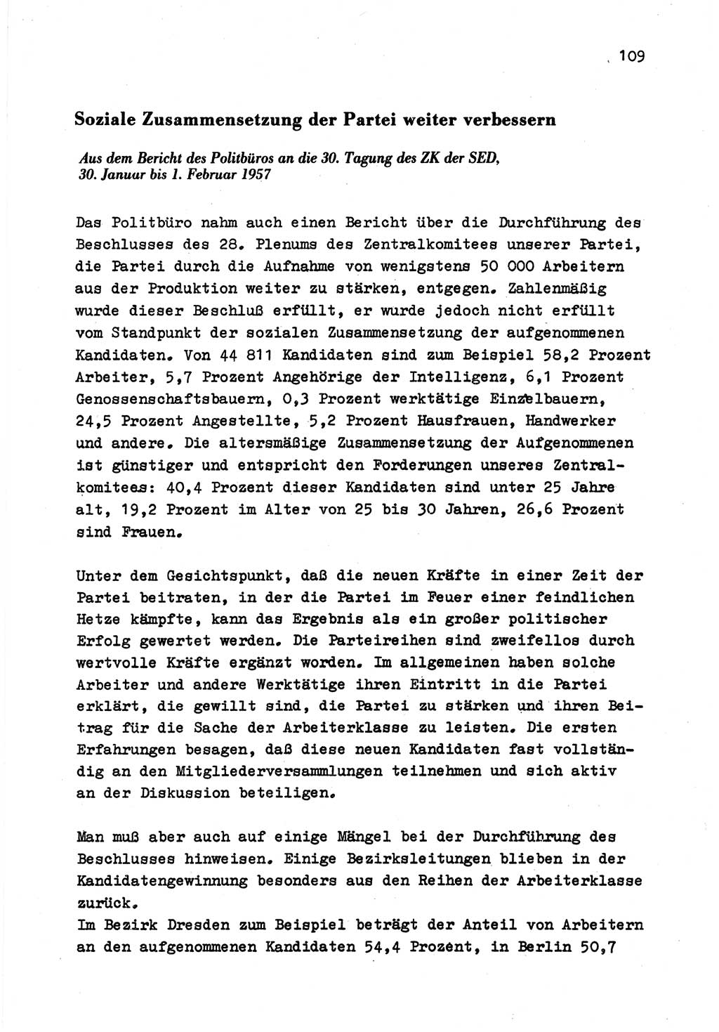 Zu Fragen der Parteiarbeit [Sozialistische Einheitspartei Deutschlands (SED) Deutsche Demokratische Republik (DDR)] 1979, Seite 109 (Fr. PA SED DDR 1979, S. 109)