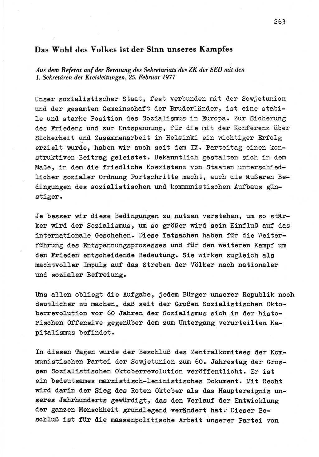 Zu Fragen der Parteiarbeit [Sozialistische Einheitspartei Deutschlands (SED) Deutsche Demokratische Republik (DDR)] 1979, Seite 263 (Fr. PA SED DDR 1979, S. 263)