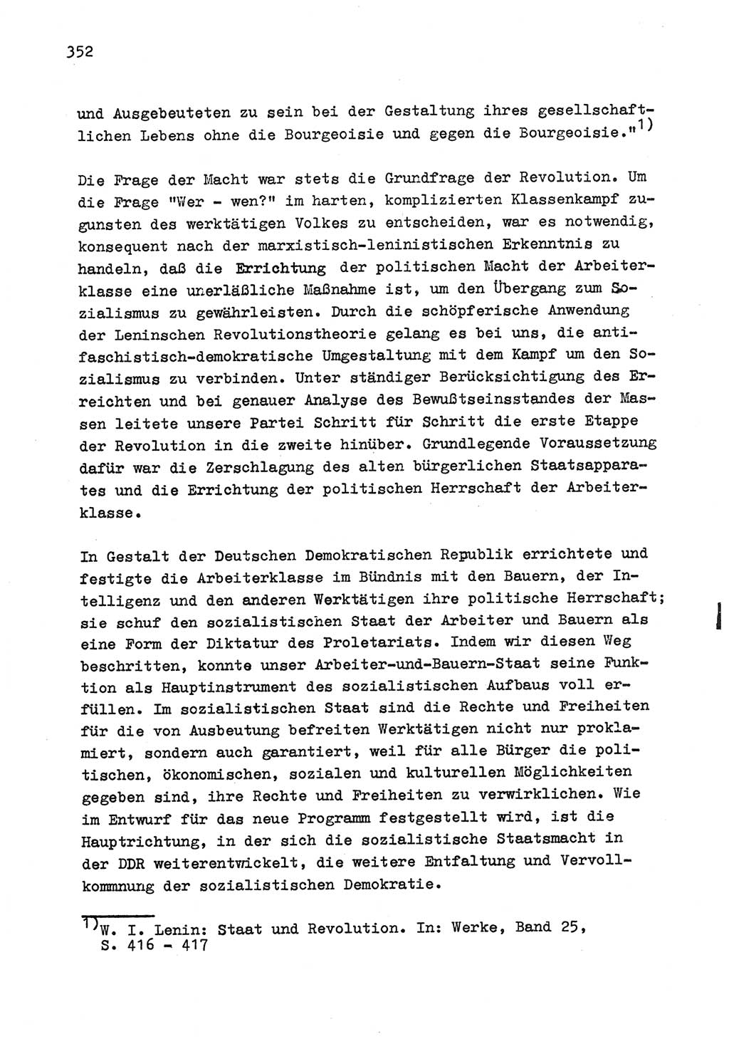Zu Fragen der Parteiarbeit [Sozialistische Einheitspartei Deutschlands (SED) Deutsche Demokratische Republik (DDR)] 1979, Seite 352 (Fr. PA SED DDR 1979, S. 352)