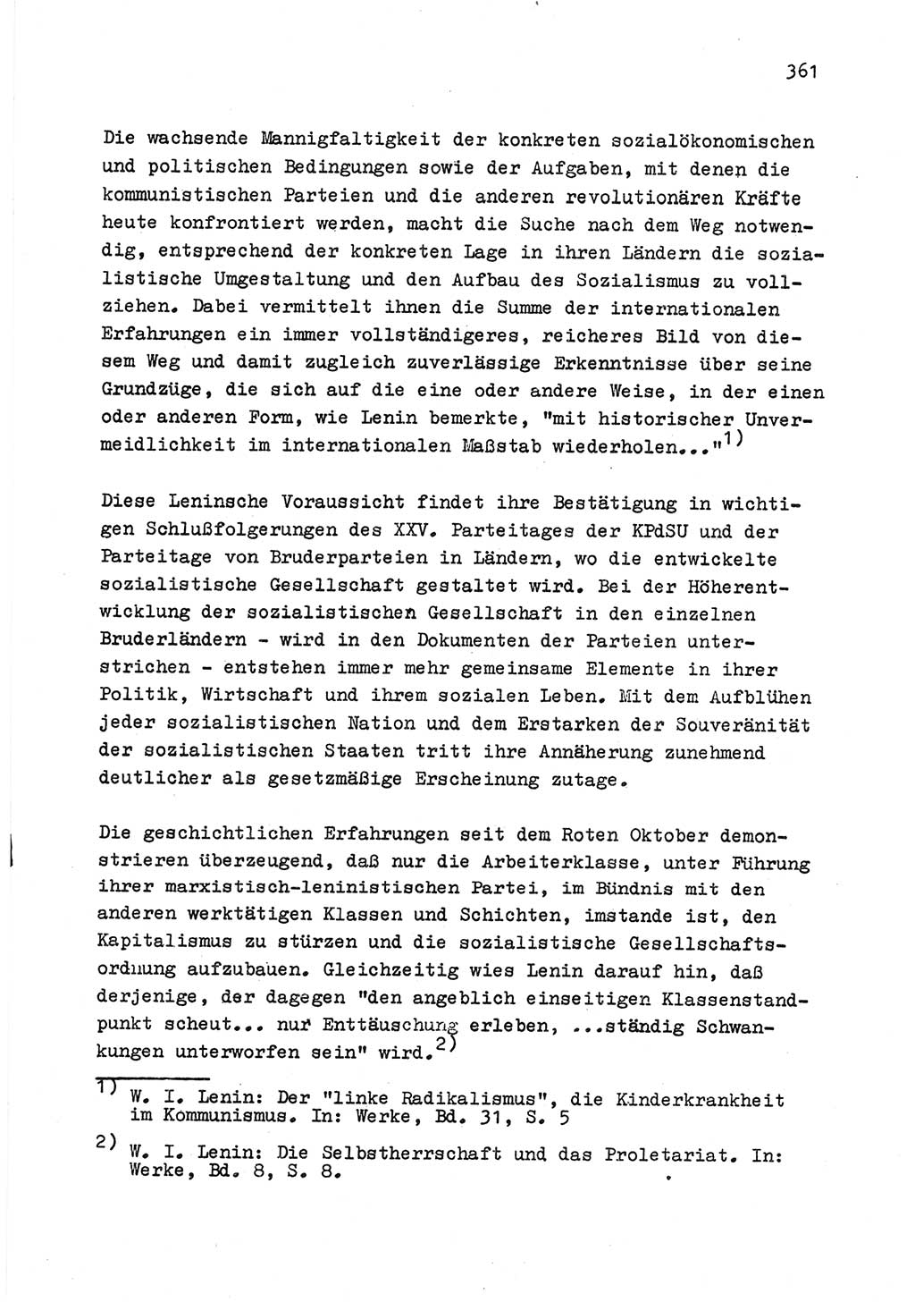 Zu Fragen der Parteiarbeit [Sozialistische Einheitspartei Deutschlands (SED) Deutsche Demokratische Republik (DDR)] 1979, Seite 361 (Fr. PA SED DDR 1979, S. 361)