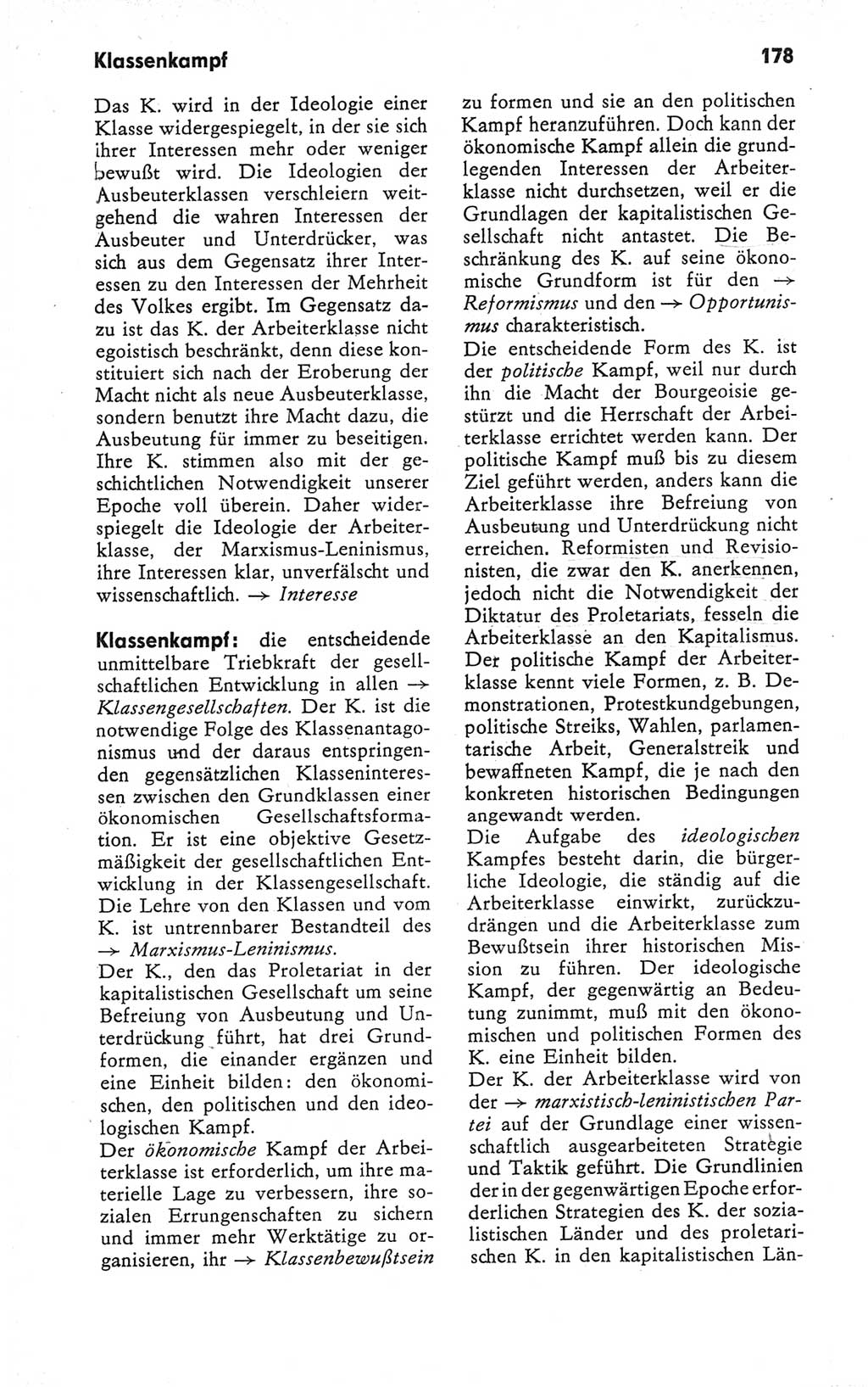 Kleines Wörterbuch der marxistisch-leninistischen Philosophie [Deutsche Demokratische Republik (DDR)] 1979, Seite 178 (Kl. Wb. ML Phil. DDR 1979, S. 178)