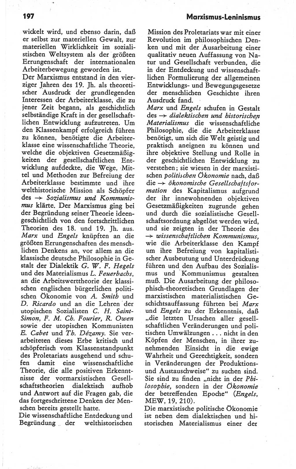 Kleines Wörterbuch der marxistisch-leninistischen Philosophie [Deutsche Demokratische Republik (DDR)] 1979, Seite 197 (Kl. Wb. ML Phil. DDR 1979, S. 197)