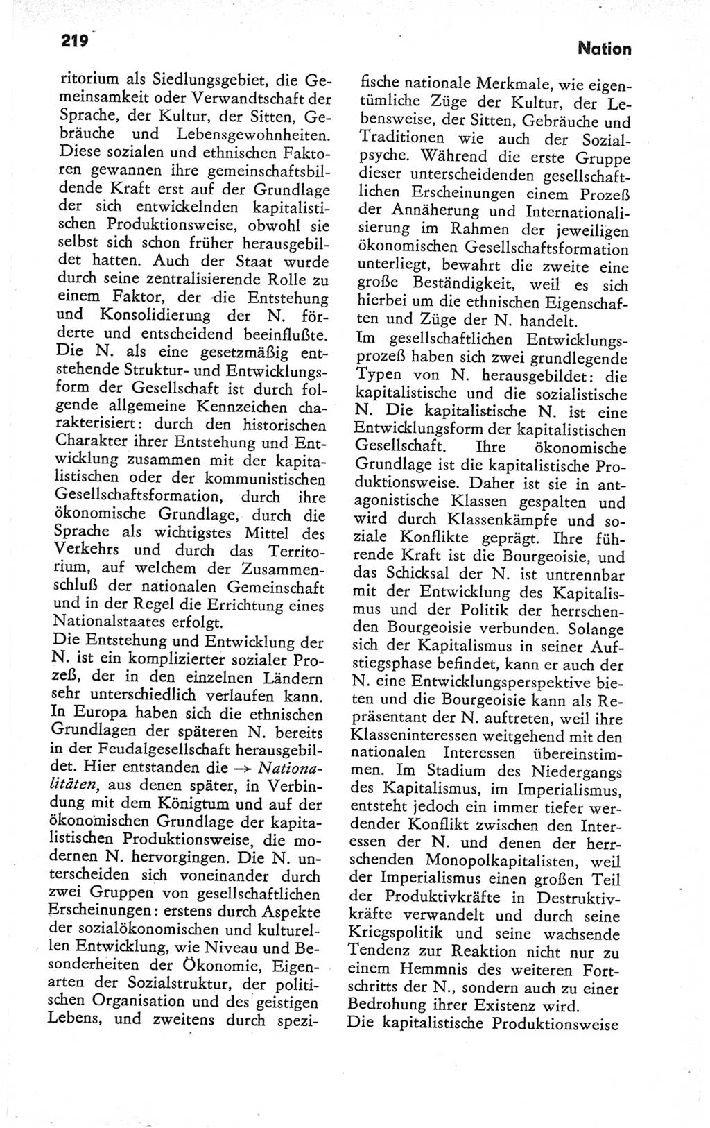 Kleines Wörterbuch der marxistisch-leninistischen Philosophie [Deutsche Demokratische Republik (DDR)] 1979, Seite 219 (Kl. Wb. ML Phil. DDR 1979, S. 219)