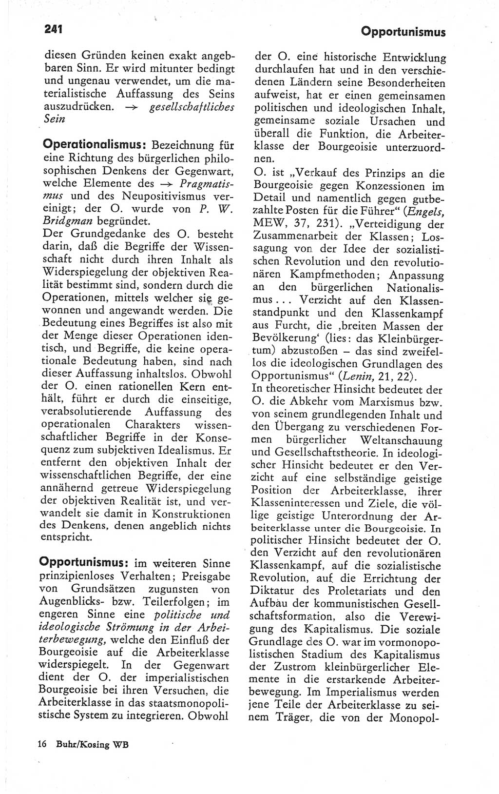 Kleines Wörterbuch der marxistisch-leninistischen Philosophie [Deutsche Demokratische Republik (DDR)] 1979, Seite 241 (Kl. Wb. ML Phil. DDR 1979, S. 241)