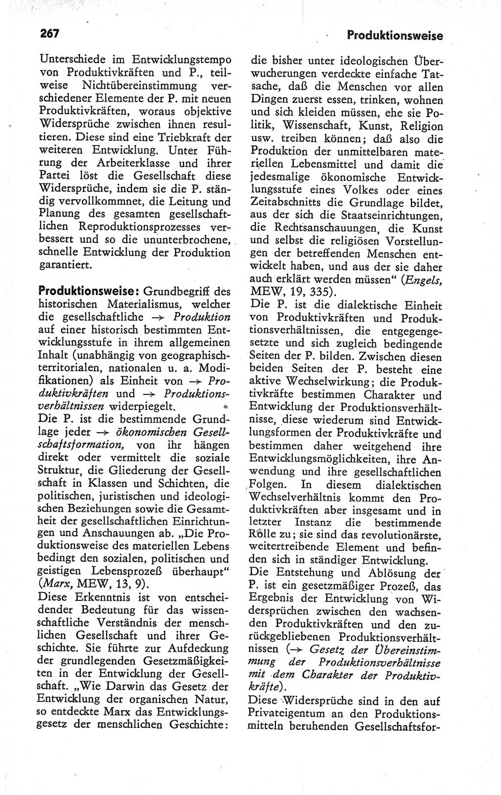 Kleines Wörterbuch der marxistisch-leninistischen Philosophie [Deutsche Demokratische Republik (DDR)] 1979, Seite 267 (Kl. Wb. ML Phil. DDR 1979, S. 267)