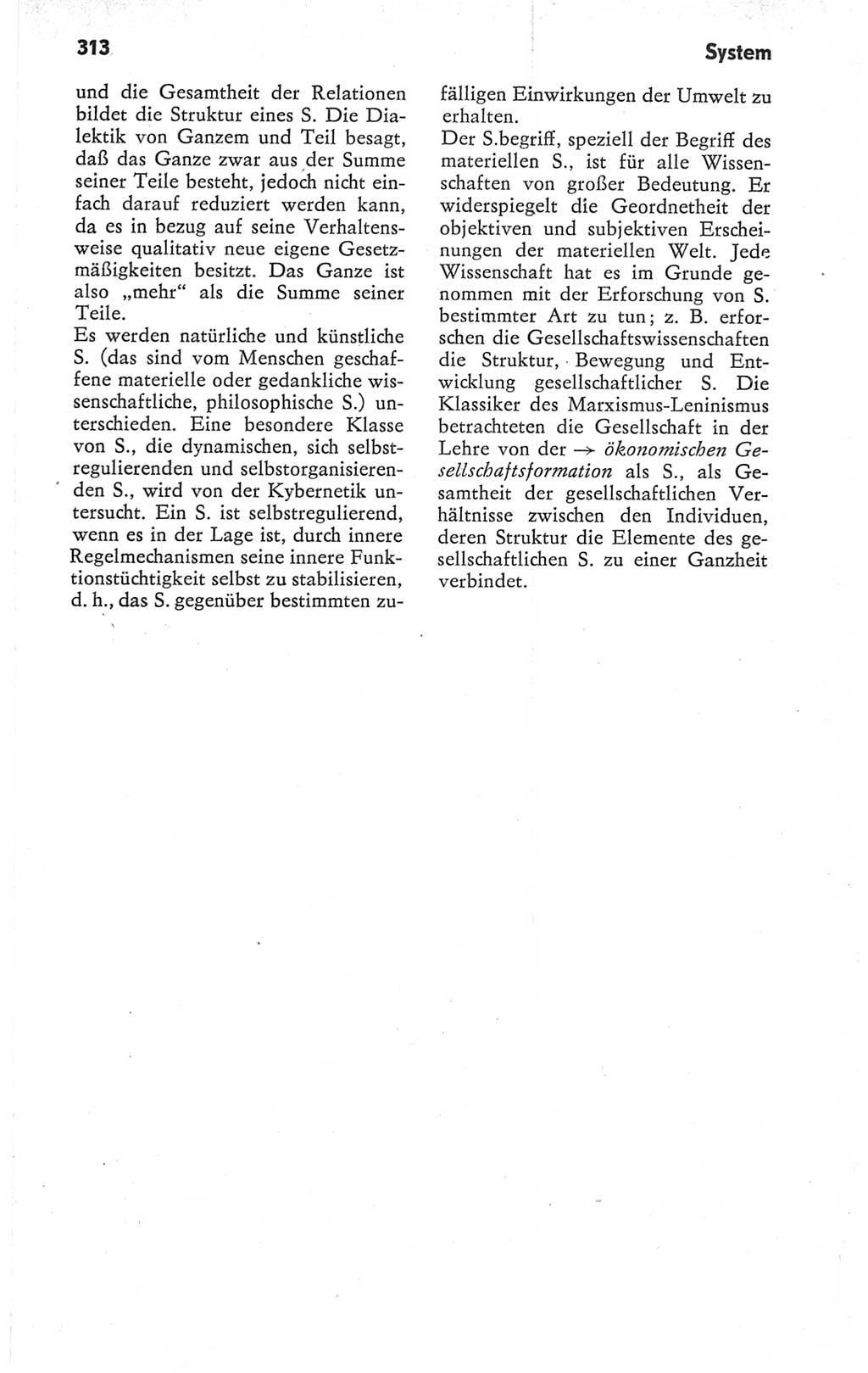 Kleines Wörterbuch der marxistisch-leninistischen Philosophie [Deutsche Demokratische Republik (DDR)] 1979, Seite 313 (Kl. Wb. ML Phil. DDR 1979, S. 313)