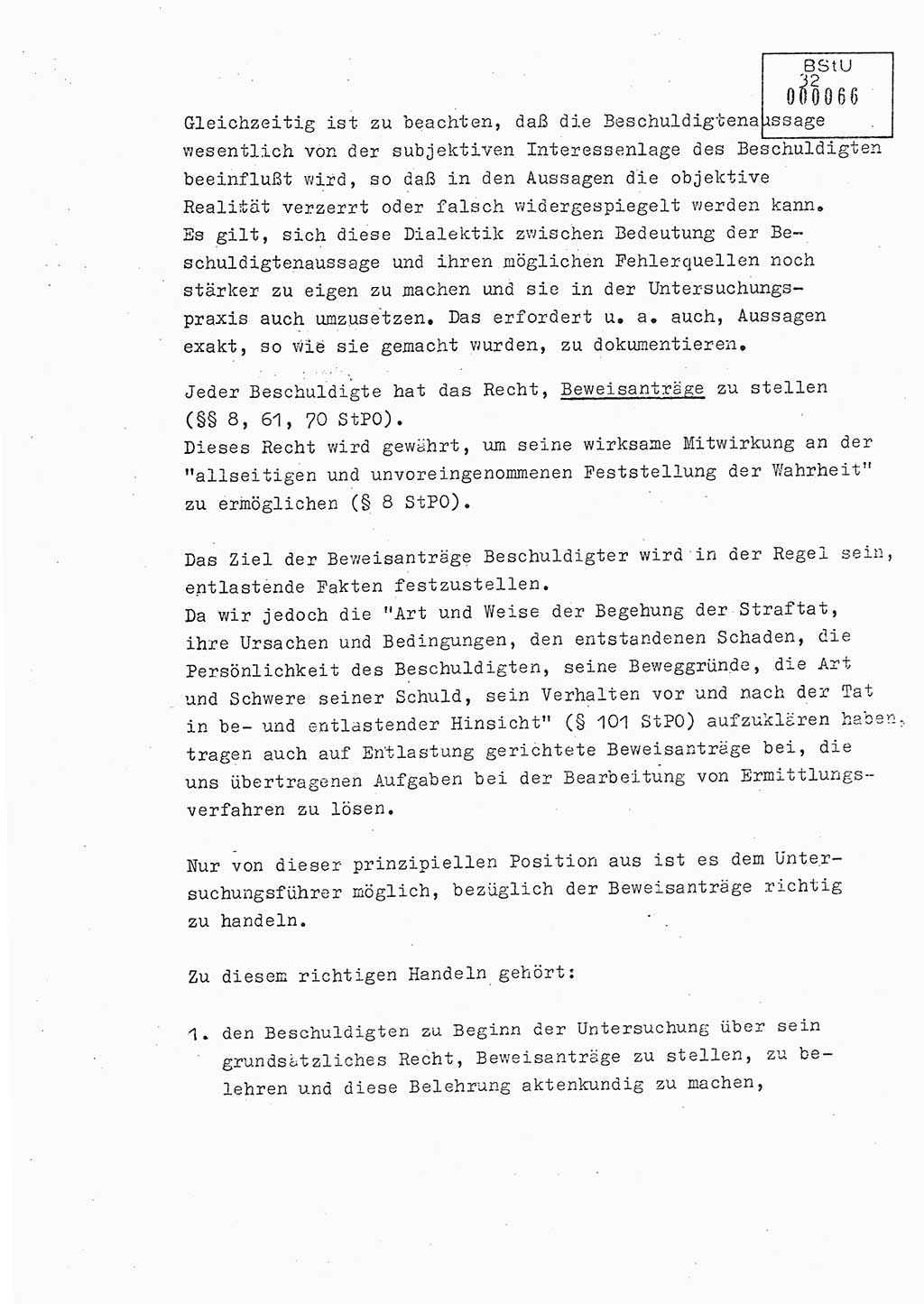 Lektion Ministerium für Staatssicherheit (MfS) [Deutsche Demokratische Republik (DDR)], Hauptabteilung (HA) Ⅸ, Berlin 1979, Seite 32 (Lekt. Bew.-Fü. EV MfS DDR HA Ⅸ 1979, S. 32)