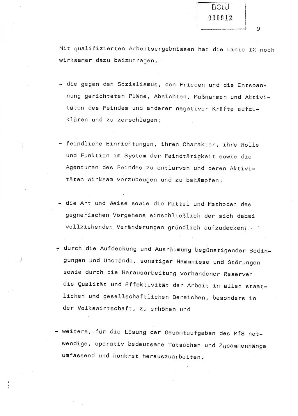 Referat (Generaloberst Erich Mielke) auf der Zentralen Dienstkonferenz am 24.5.1979 [Ministerium für Staatssicherheit (MfS), Deutsche Demokratische Republik (DDR), Der Minister], Berlin 1979, Seite 9 (Ref. DK DDR MfS Min. /79 1979, S. 9)