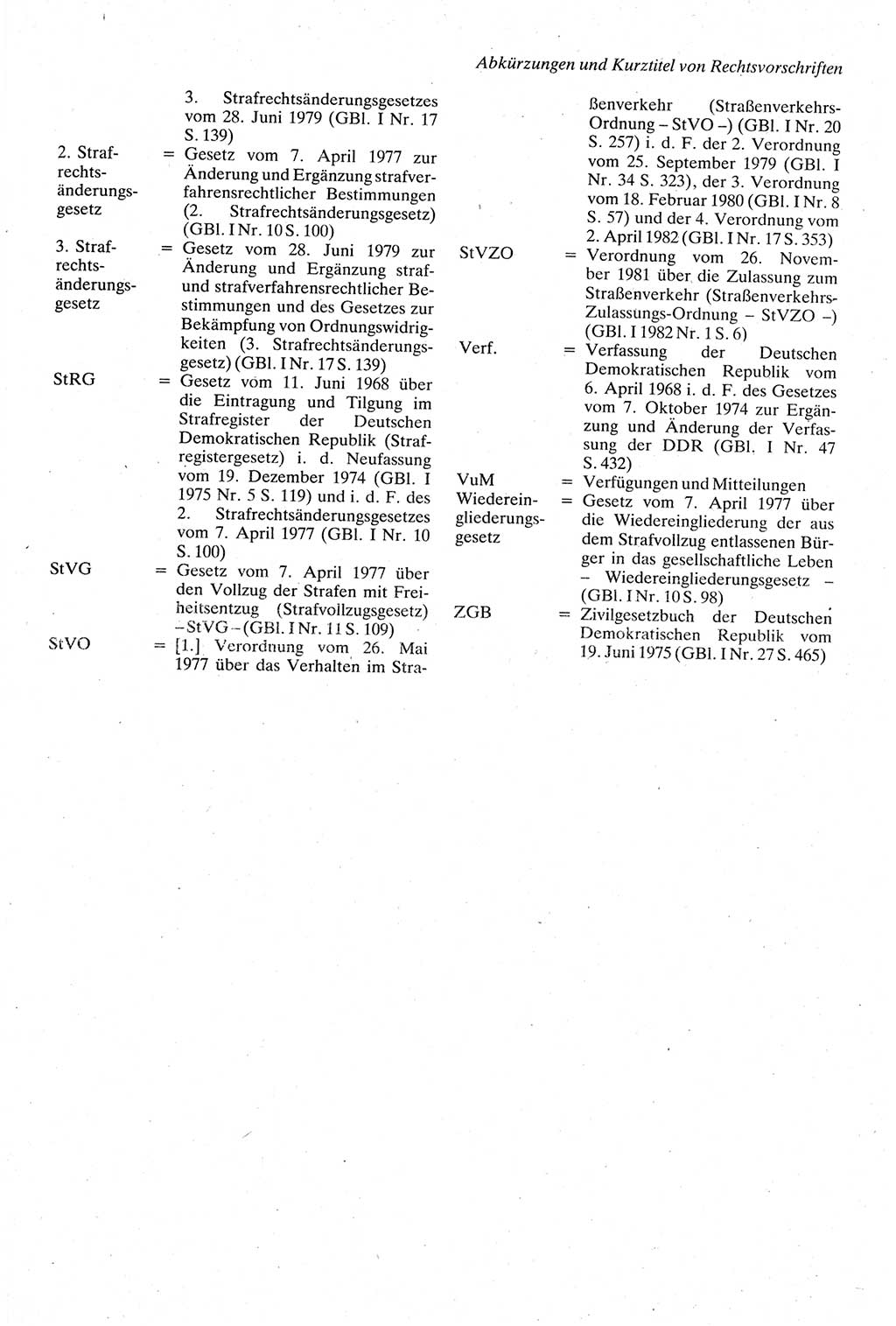 Strafgesetzbuch (StGB) der Deutschen Demokratischen Republik (DDR) sowie angrenzende Gesetze und Bestimmungen 1979, Seite 11 (StGB DDR Ges. Best. 1979, S. 11)