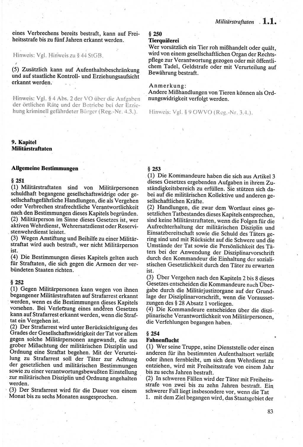 Strafgesetzbuch (StGB) der Deutschen Demokratischen Republik (DDR) sowie angrenzende Gesetze und Bestimmungen 1979, Seite 83 (StGB DDR Ges. Best. 1979, S. 83)