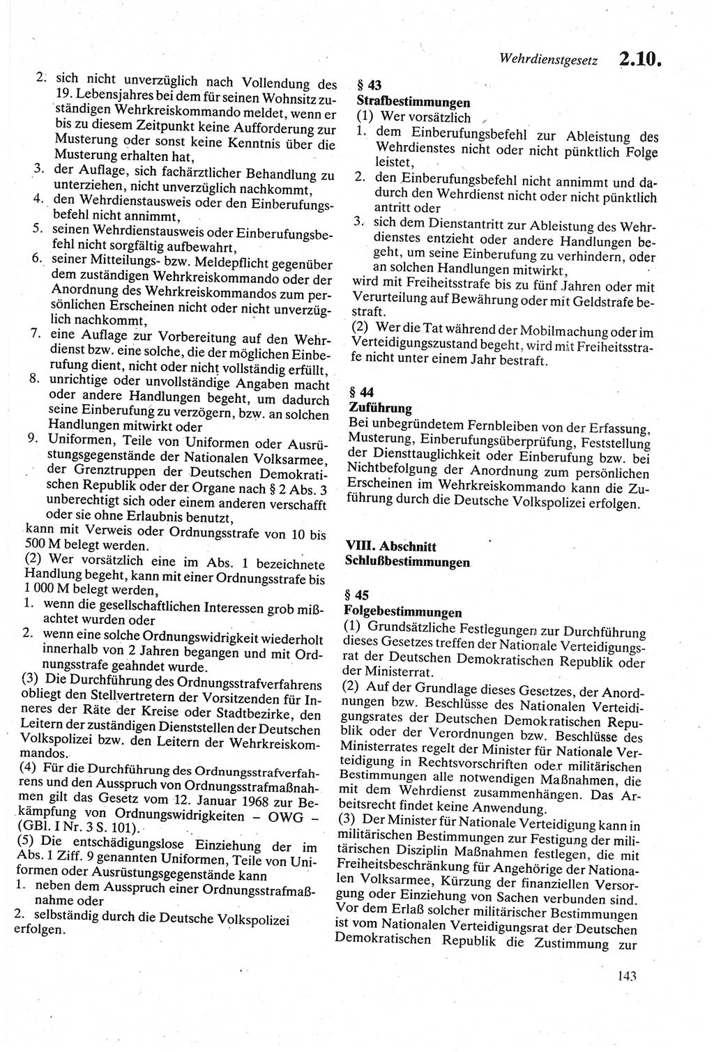 Strafgesetzbuch (StGB) der Deutschen Demokratischen Republik (DDR) sowie angrenzende Gesetze und Bestimmungen 1979, Seite 143 (StGB DDR Ges. Best. 1979, S. 143)