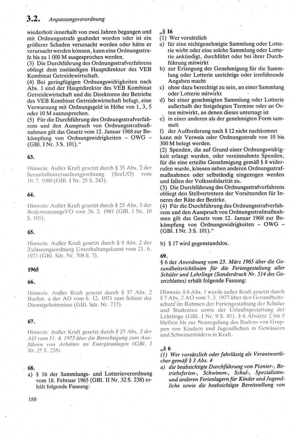 Strafgesetzbuch (StGB) der Deutschen Demokratischen Republik (DDR) sowie angrenzende Gesetze und Bestimmungen 1979, Seite 188 (StGB DDR Ges. Best. 1979, S. 188)