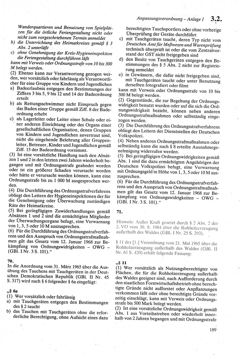 Strafgesetzbuch (StGB) der Deutschen Demokratischen Republik (DDR) sowie angrenzende Gesetze und Bestimmungen 1979, Seite 189 (StGB DDR Ges. Best. 1979, S. 189)