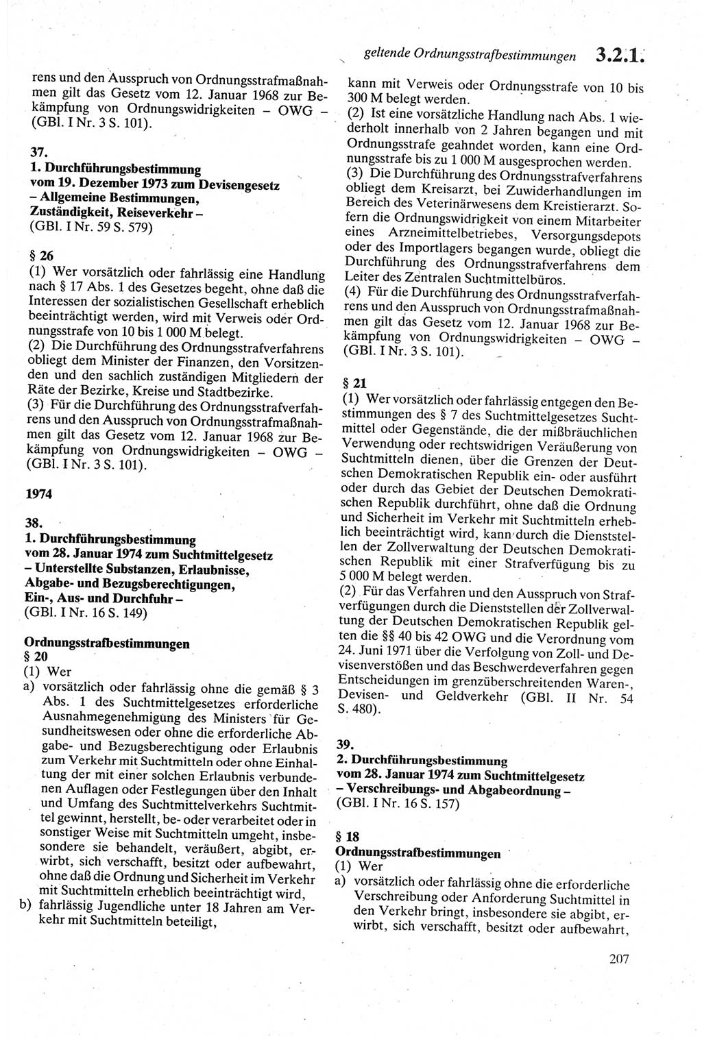 Strafgesetzbuch (StGB) der Deutschen Demokratischen Republik (DDR) sowie angrenzende Gesetze und Bestimmungen 1979, Seite 207 (StGB DDR Ges. Best. 1979, S. 207)