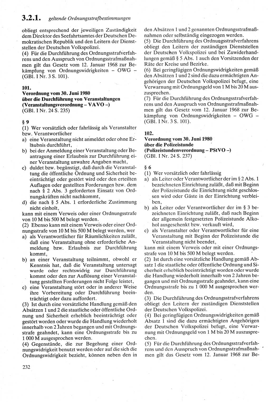 Strafgesetzbuch (StGB) der Deutschen Demokratischen Republik (DDR) sowie angrenzende Gesetze und Bestimmungen 1979, Seite 232 (StGB DDR Ges. Best. 1979, S. 232)