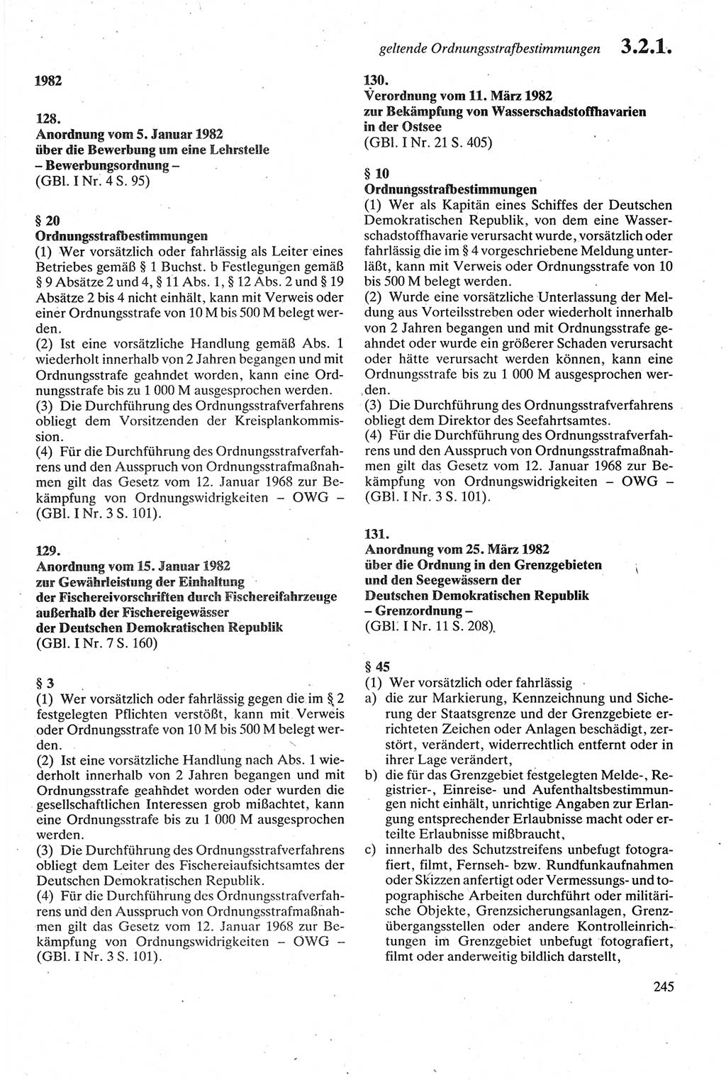 Strafgesetzbuch (StGB) der Deutschen Demokratischen Republik (DDR) sowie angrenzende Gesetze und Bestimmungen 1979, Seite 245 (StGB DDR Ges. Best. 1979, S. 245)