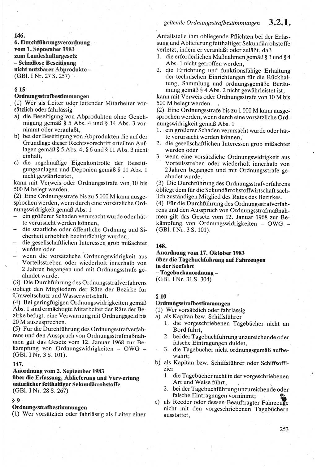 Strafgesetzbuch (StGB) der Deutschen Demokratischen Republik (DDR) sowie angrenzende Gesetze und Bestimmungen 1979, Seite 253 (StGB DDR Ges. Best. 1979, S. 253)