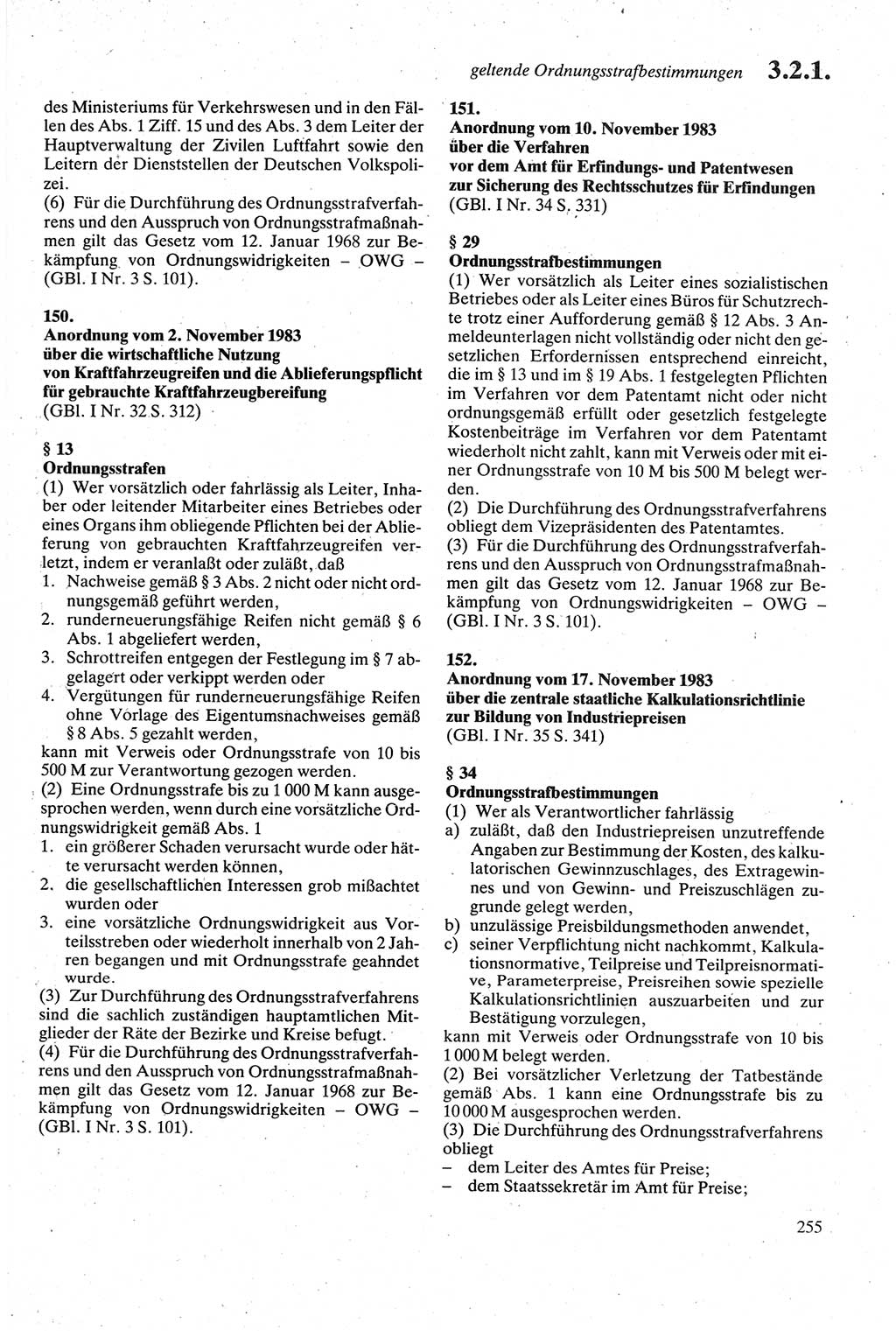 Strafgesetzbuch (StGB) der Deutschen Demokratischen Republik (DDR) sowie angrenzende Gesetze und Bestimmungen 1979, Seite 255 (StGB DDR Ges. Best. 1979, S. 255)