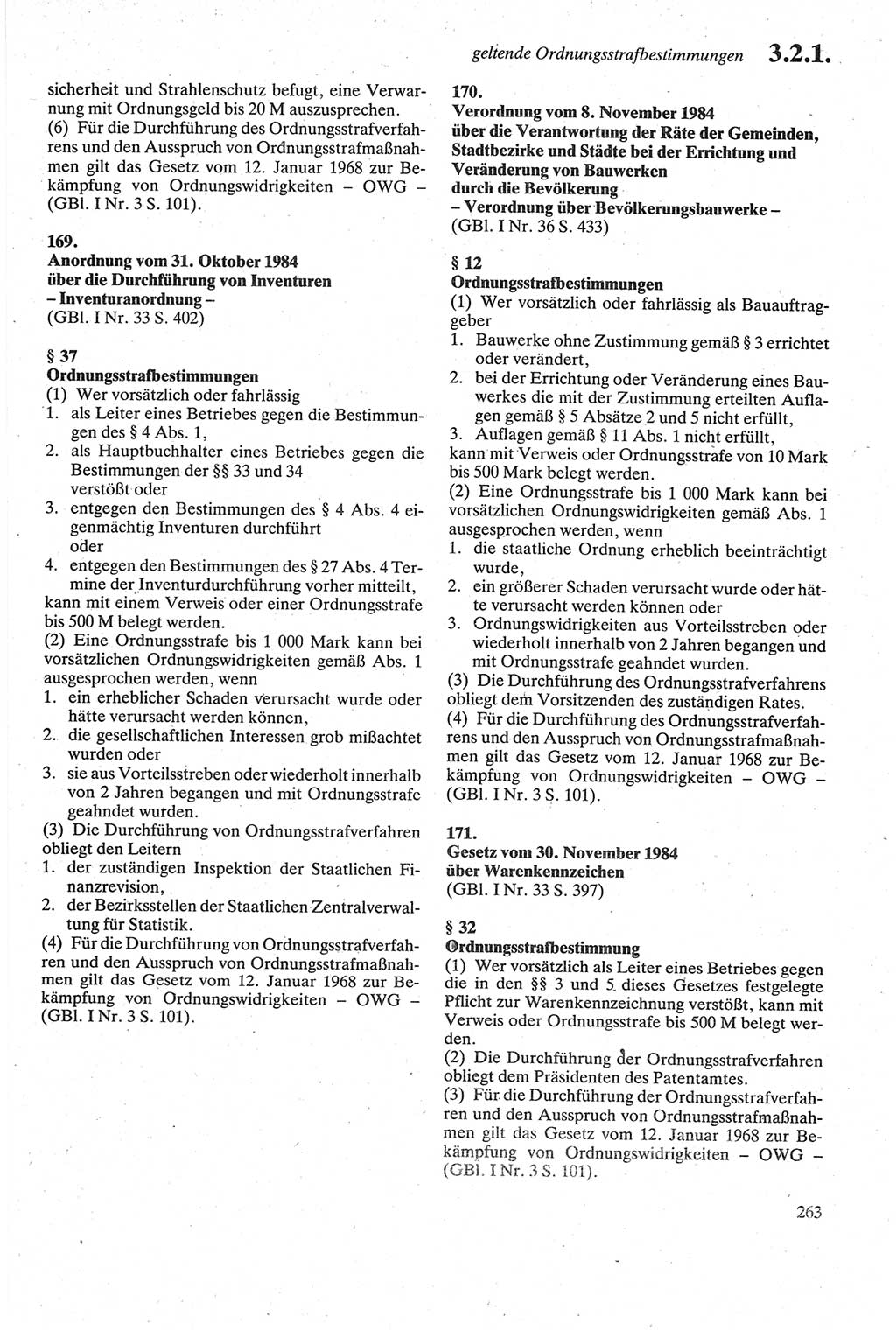 Strafgesetzbuch (StGB) der Deutschen Demokratischen Republik (DDR) sowie angrenzende Gesetze und Bestimmungen 1979, Seite 263 (StGB DDR Ges. Best. 1979, S. 263)