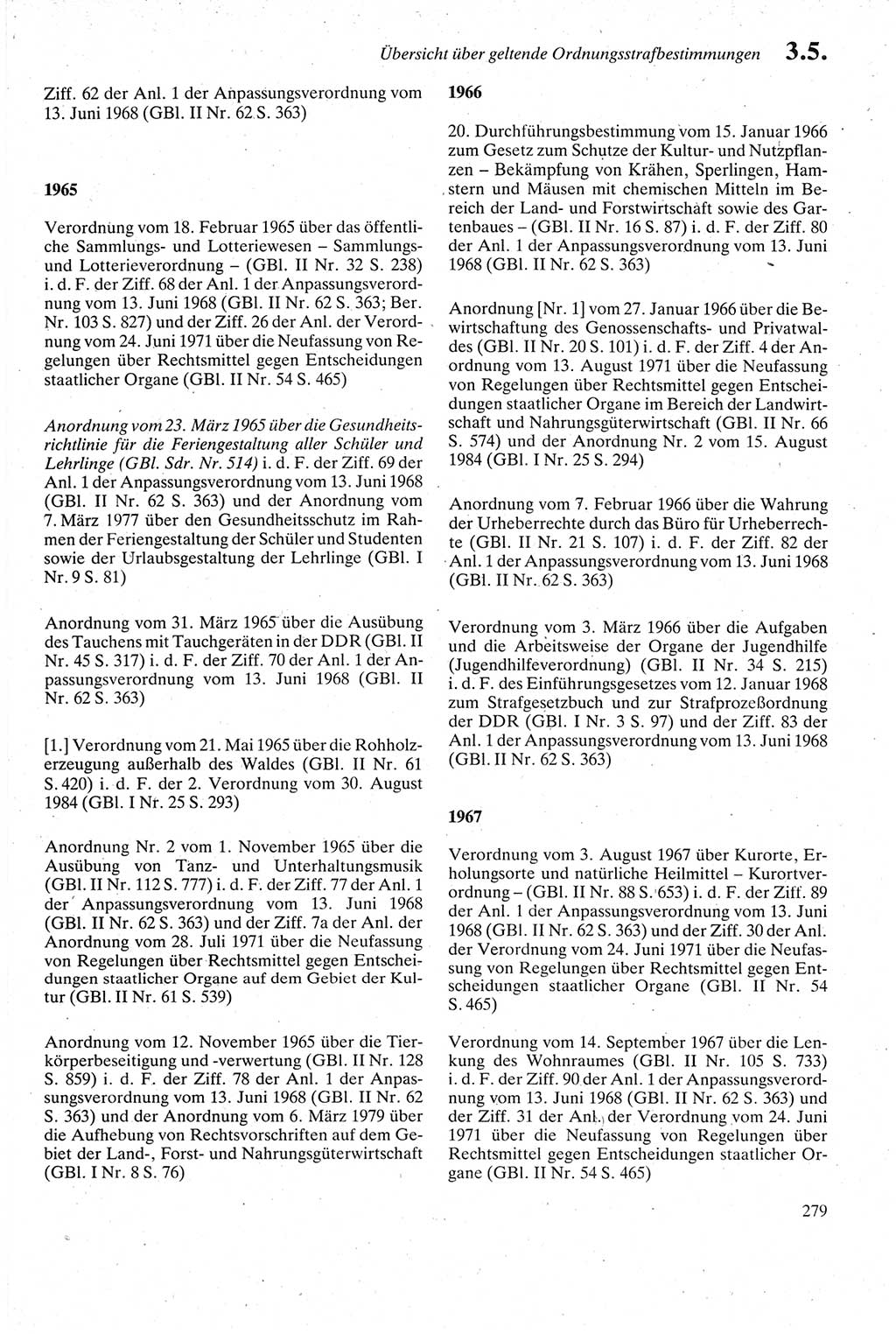 Strafgesetzbuch (StGB) der Deutschen Demokratischen Republik (DDR) sowie angrenzende Gesetze und Bestimmungen 1979, Seite 279 (StGB DDR Ges. Best. 1979, S. 279)