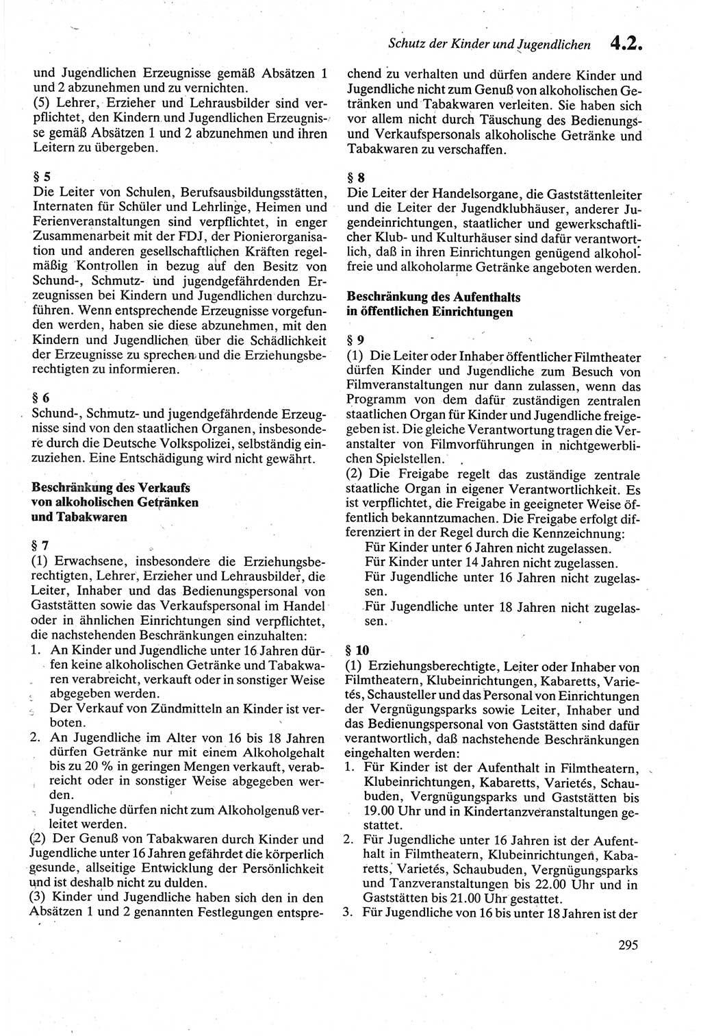 Strafgesetzbuch (StGB) der Deutschen Demokratischen Republik (DDR) sowie angrenzende Gesetze und Bestimmungen 1979, Seite 295 (StGB DDR Ges. Best. 1979, S. 295)