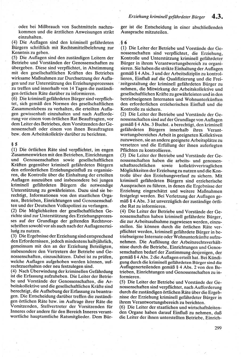 Strafgesetzbuch (StGB) der Deutschen Demokratischen Republik (DDR) sowie angrenzende Gesetze und Bestimmungen 1979, Seite 299 (StGB DDR Ges. Best. 1979, S. 299)