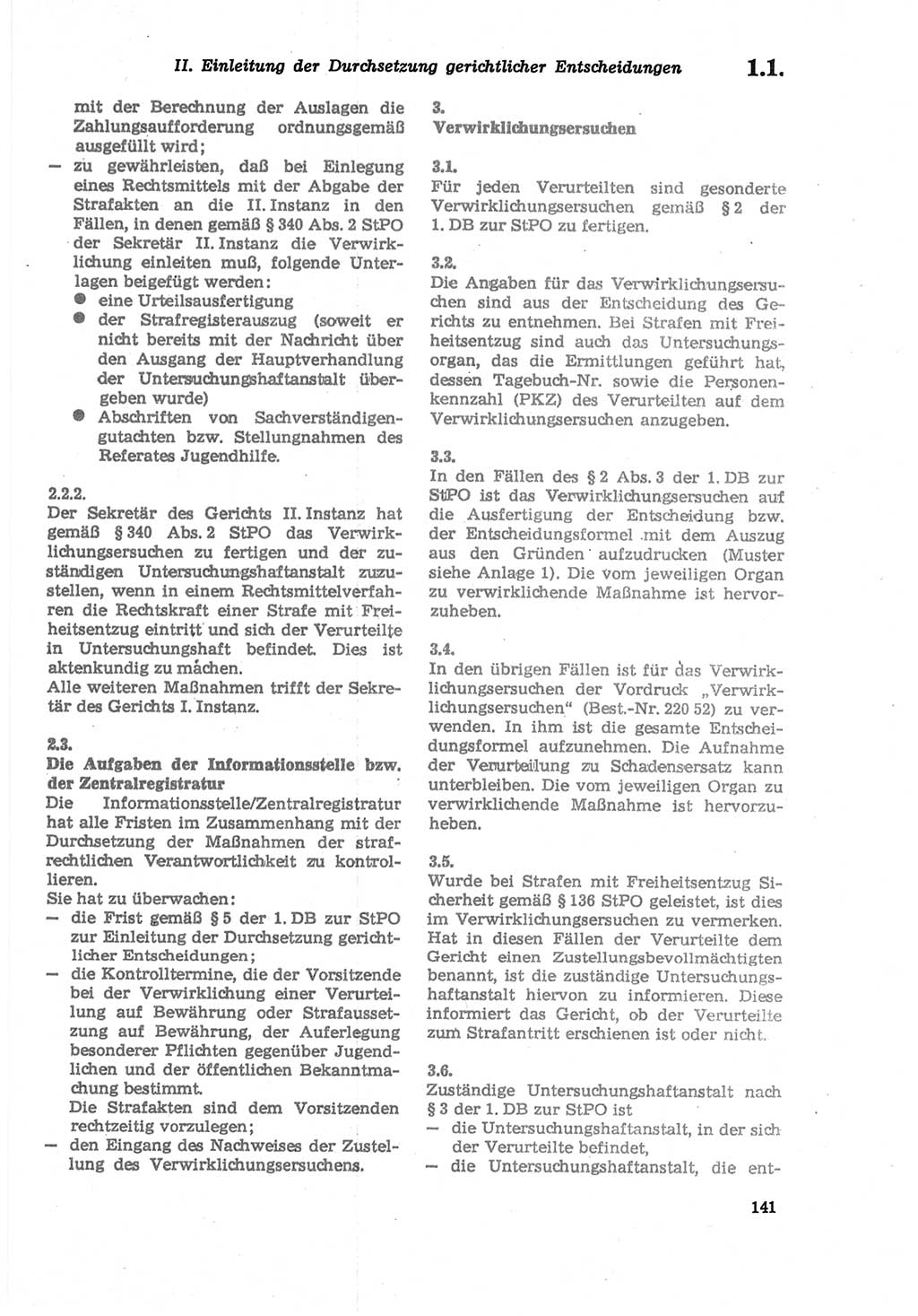 Strafprozeßordnung (StPO) der Deutschen Demokratischen Republik (DDR) sowie angrenzende Gesetze und Bestimmungen 1979, Seite 141 (StPO DDR Ges. Best. 1979, S. 141)