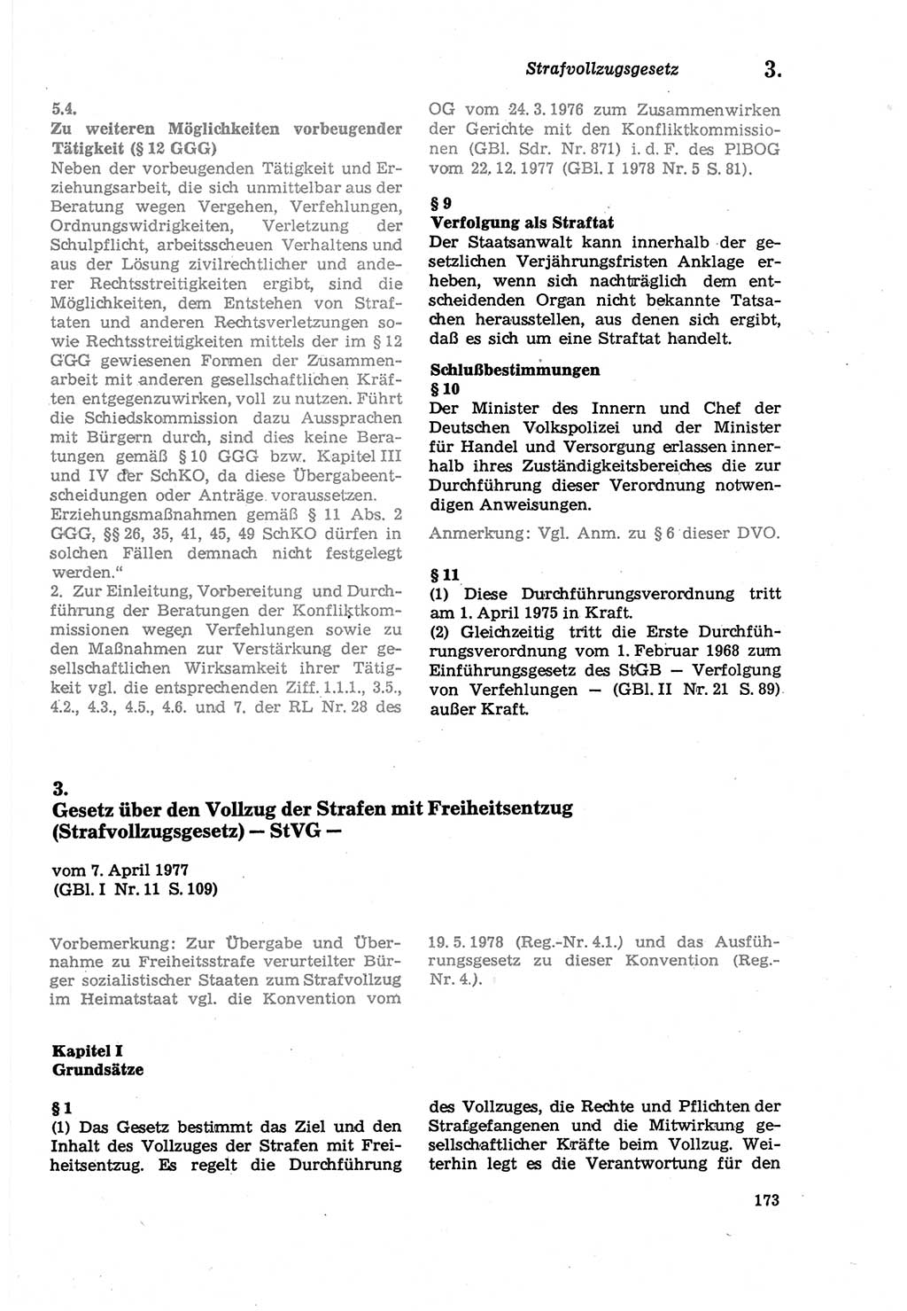 Strafprozeßordnung (StPO) der Deutschen Demokratischen Republik (DDR) sowie angrenzende Gesetze und Bestimmungen 1979, Seite 173 (StPO DDR Ges. Best. 1979, S. 173)