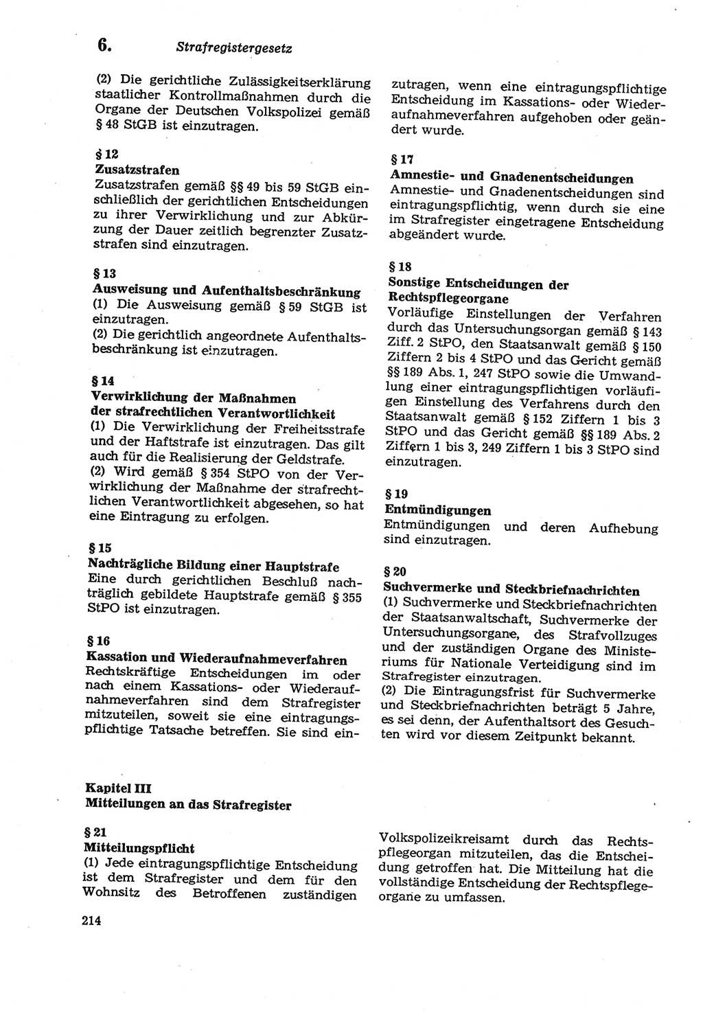 Strafprozeßordnung (StPO) der Deutschen Demokratischen Republik (DDR) sowie angrenzende Gesetze und Bestimmungen 1979, Seite 214 (StPO DDR Ges. Best. 1979, S. 214)