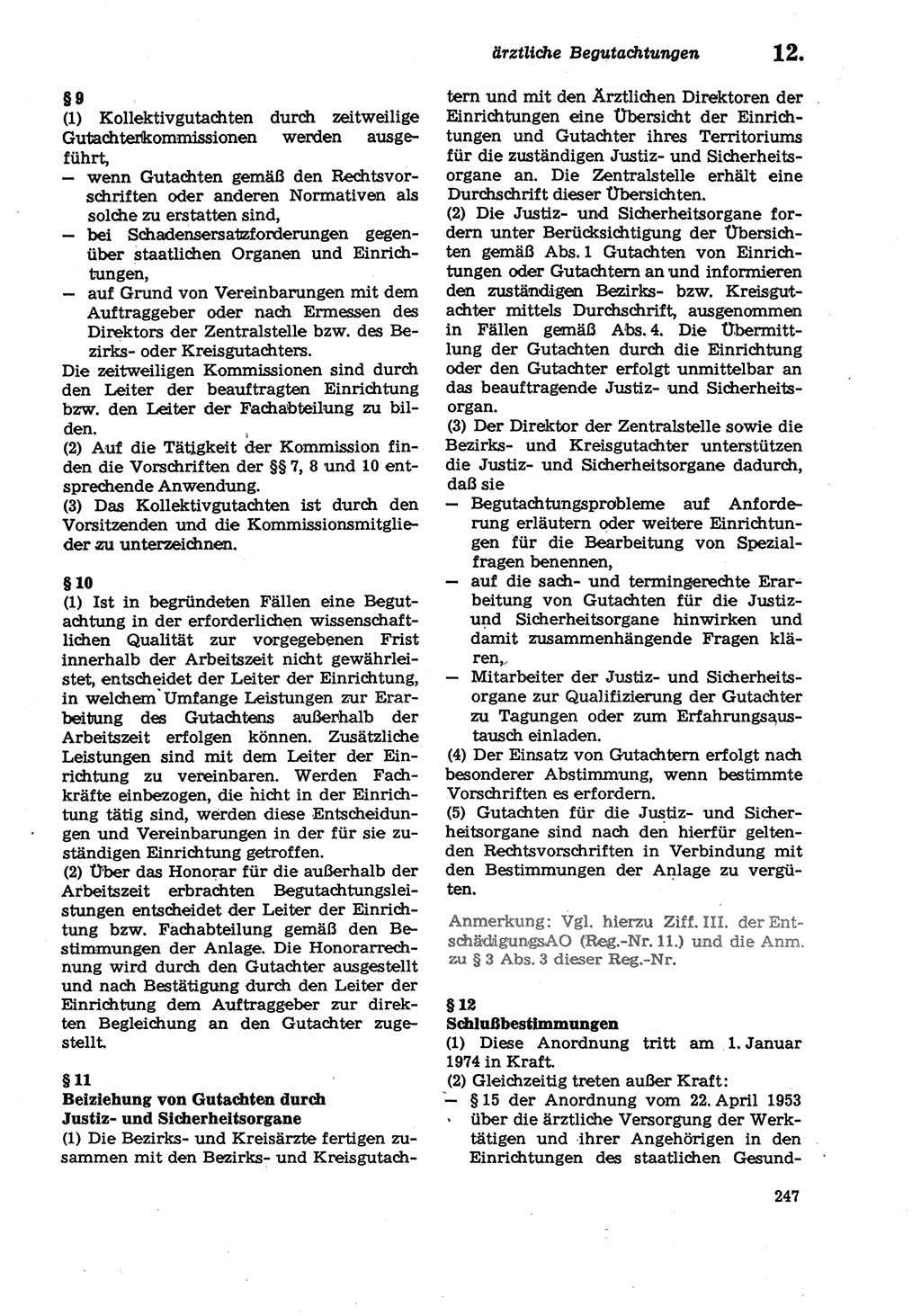Strafprozeßordnung (StPO) der Deutschen Demokratischen Republik (DDR) sowie angrenzende Gesetze und Bestimmungen 1979, Seite 247 (StPO DDR Ges. Best. 1979, S. 247)