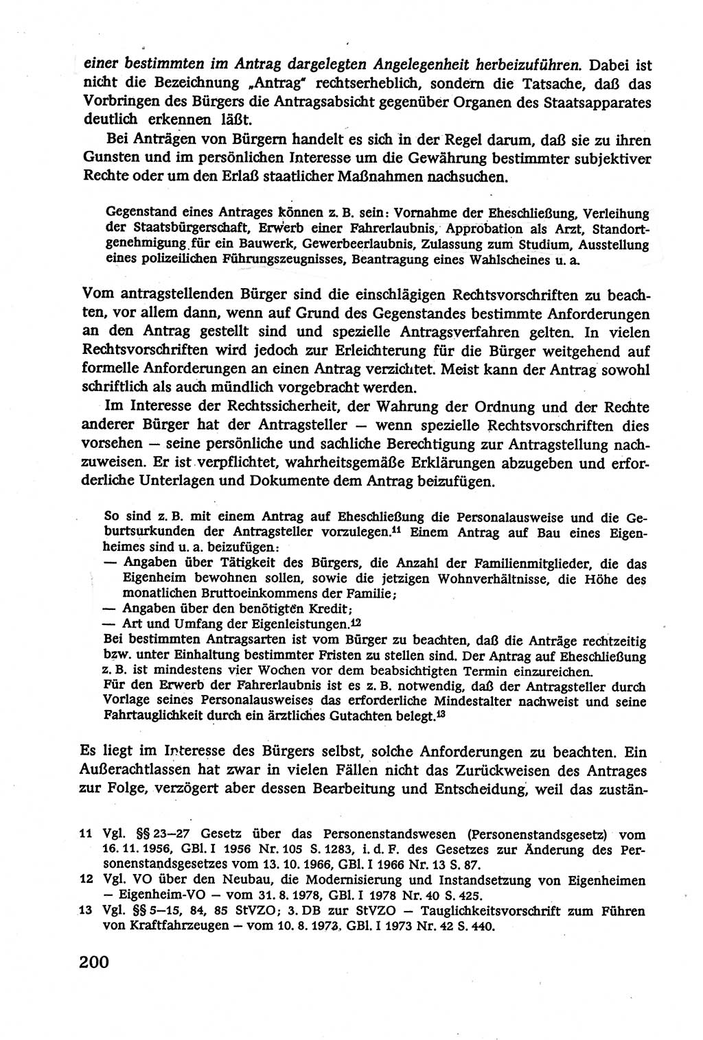 Verwaltungsrecht [Deutsche Demokratische Republik (DDR)], Lehrbuch 1979, Seite 200 (Verw.-R. DDR Lb. 1979, S. 200)