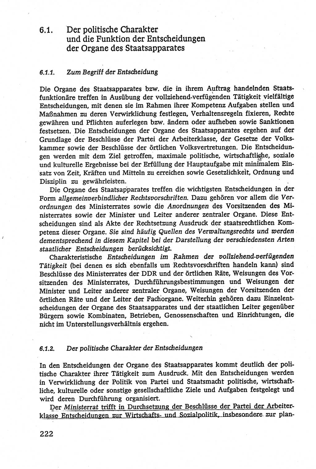 Verwaltungsrecht [Deutsche Demokratische Republik (DDR)], Lehrbuch 1979, Seite 222 (Verw.-R. DDR Lb. 1979, S. 222)