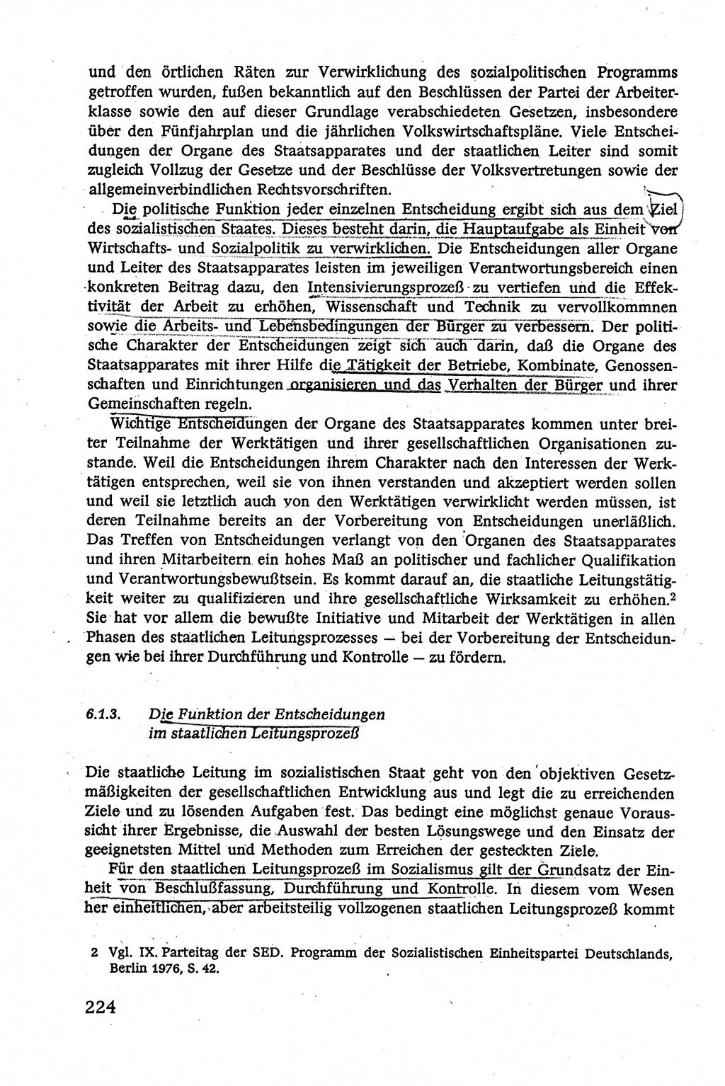 Verwaltungsrecht [Deutsche Demokratische Republik (DDR)], Lehrbuch 1979, Seite 224 (Verw.-R. DDR Lb. 1979, S. 224)