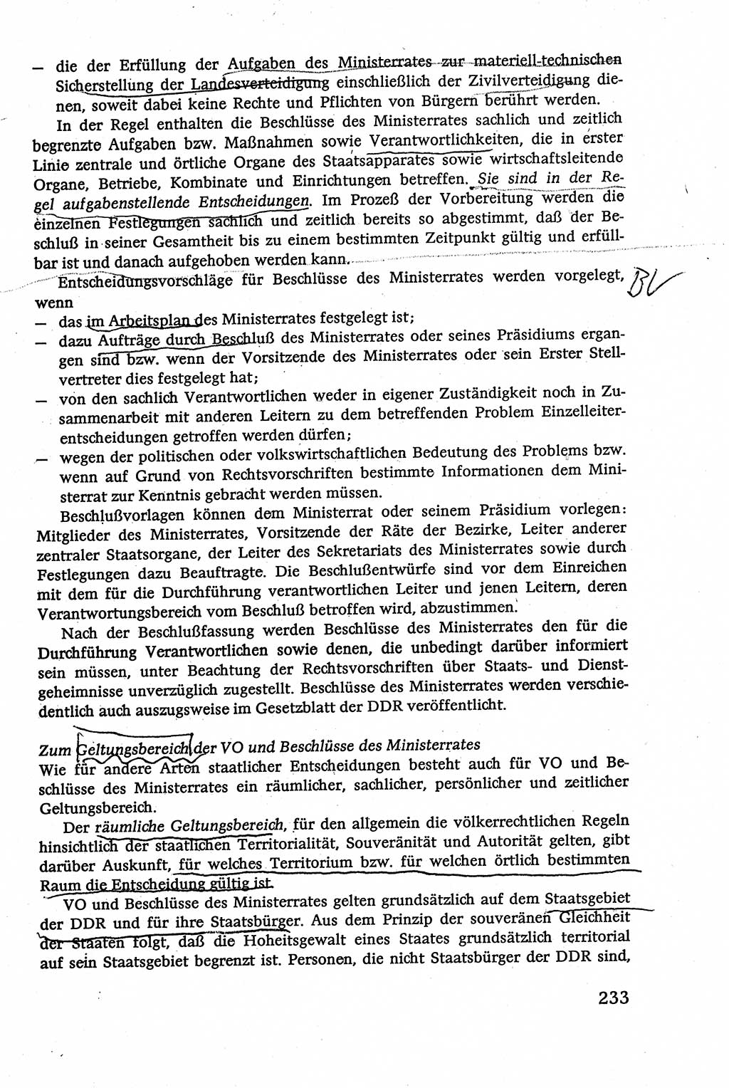 Verwaltungsrecht [Deutsche Demokratische Republik (DDR)], Lehrbuch 1979, Seite 233 (Verw.-R. DDR Lb. 1979, S. 233)