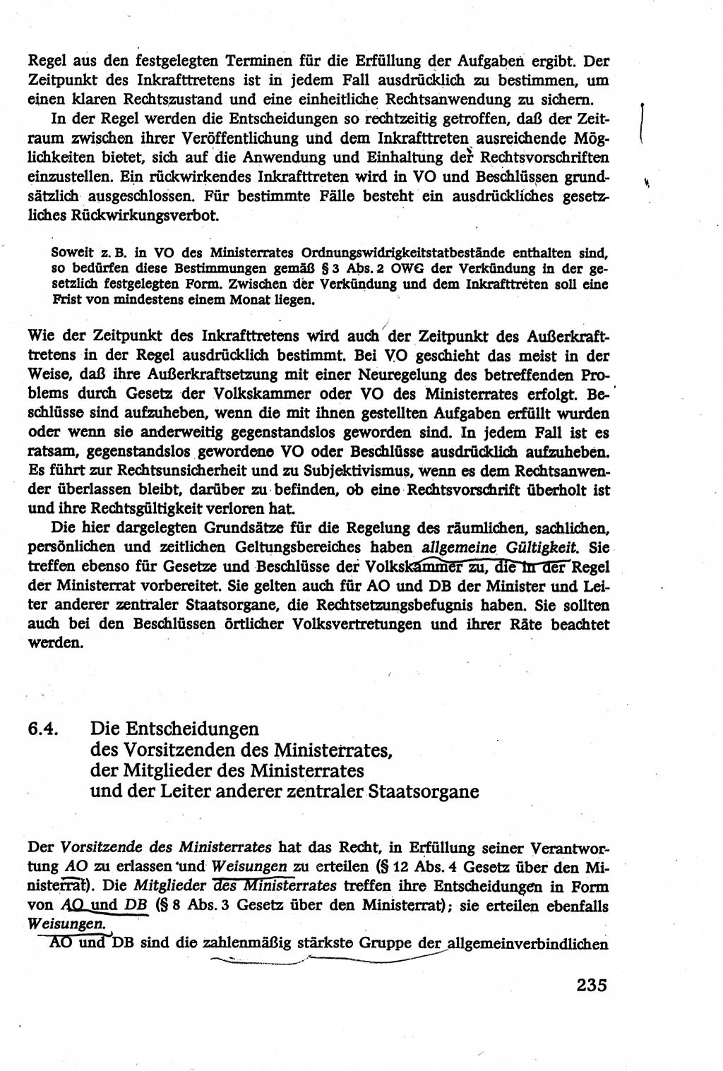 Verwaltungsrecht [Deutsche Demokratische Republik (DDR)], Lehrbuch 1979, Seite 235 (Verw.-R. DDR Lb. 1979, S. 235)