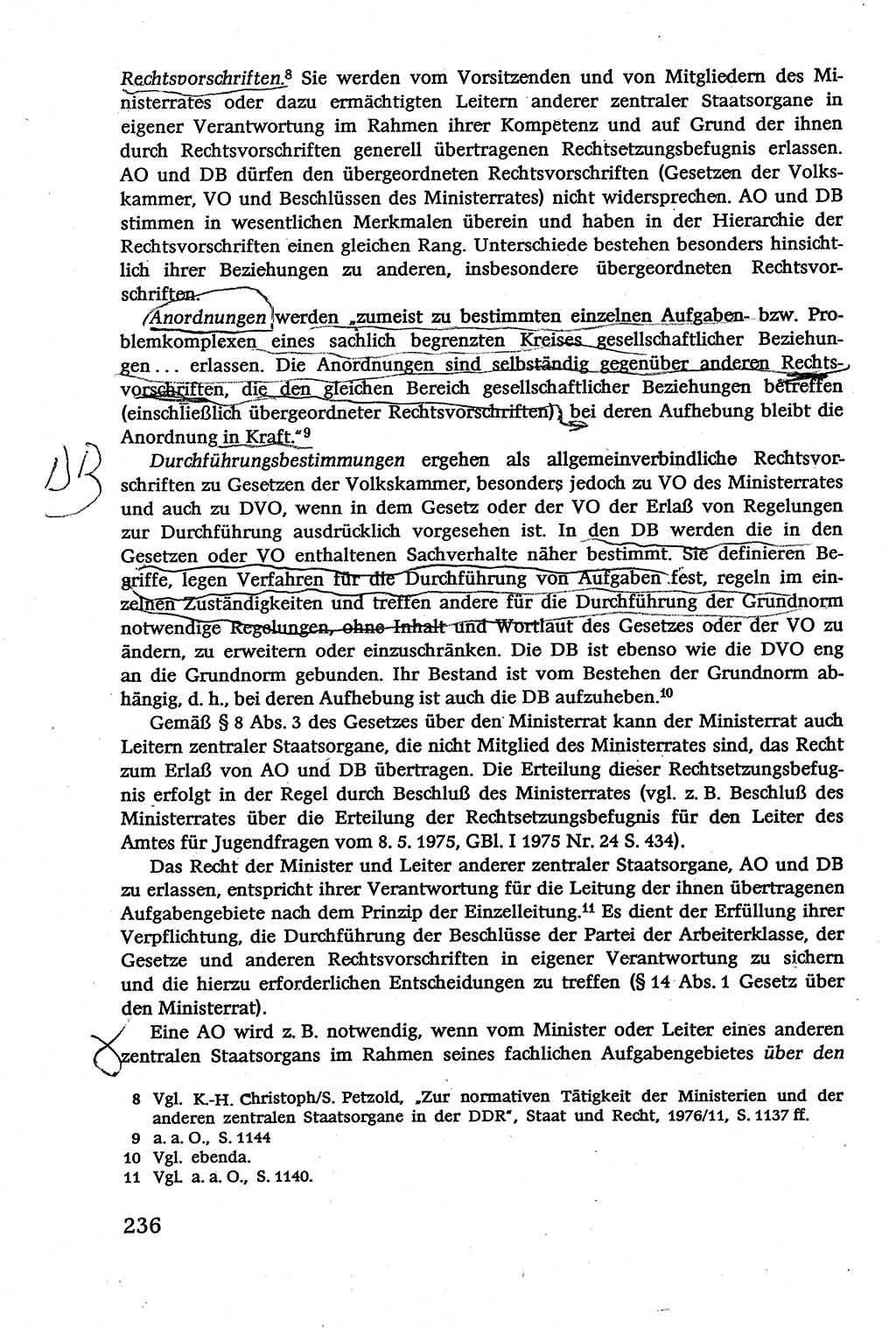 Verwaltungsrecht [Deutsche Demokratische Republik (DDR)], Lehrbuch 1979, Seite 236 (Verw.-R. DDR Lb. 1979, S. 236)
