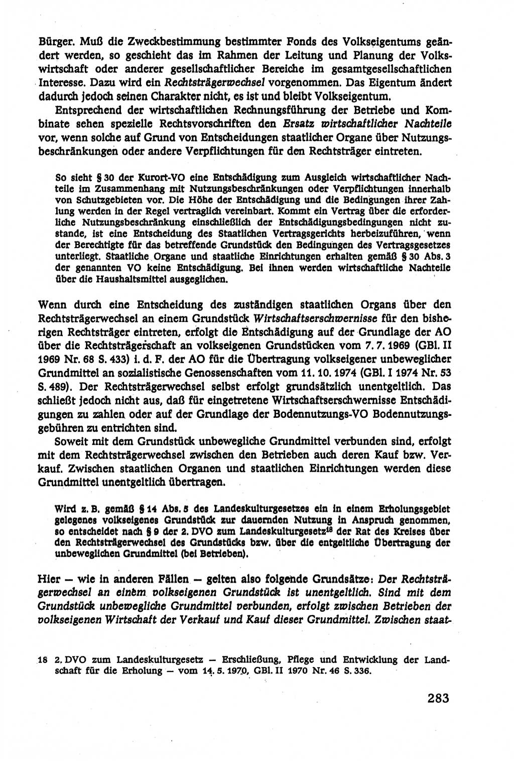 Verwaltungsrecht [Deutsche Demokratische Republik (DDR)], Lehrbuch 1979, Seite 283 (Verw.-R. DDR Lb. 1979, S. 283)