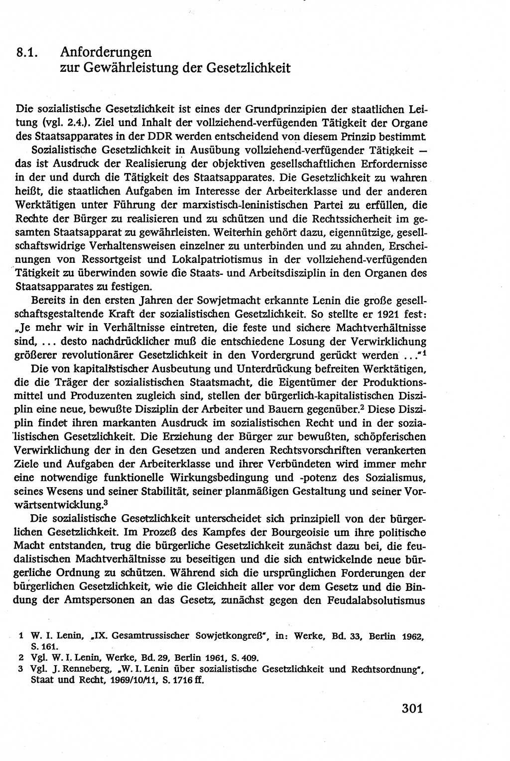 Verwaltungsrecht [Deutsche Demokratische Republik (DDR)], Lehrbuch 1979, Seite 301 (Verw.-R. DDR Lb. 1979, S. 301)