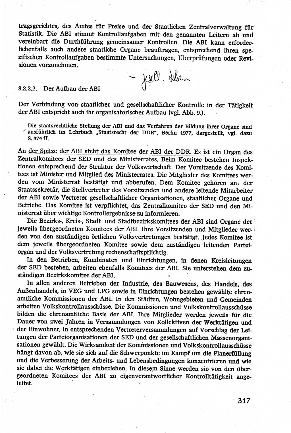 Verwaltungsrecht [Deutsche Demokratische Republik (DDR)], Lehrbuch 1979, Seite 317 (Verw.-R. DDR Lb. 1979, S. 317)