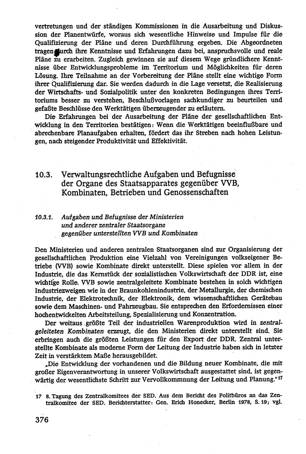 Verwaltungsrecht [Deutsche Demokratische Republik (DDR)], Lehrbuch 1979, Seite 376 (Verw.-R. DDR Lb. 1979, S. 376)