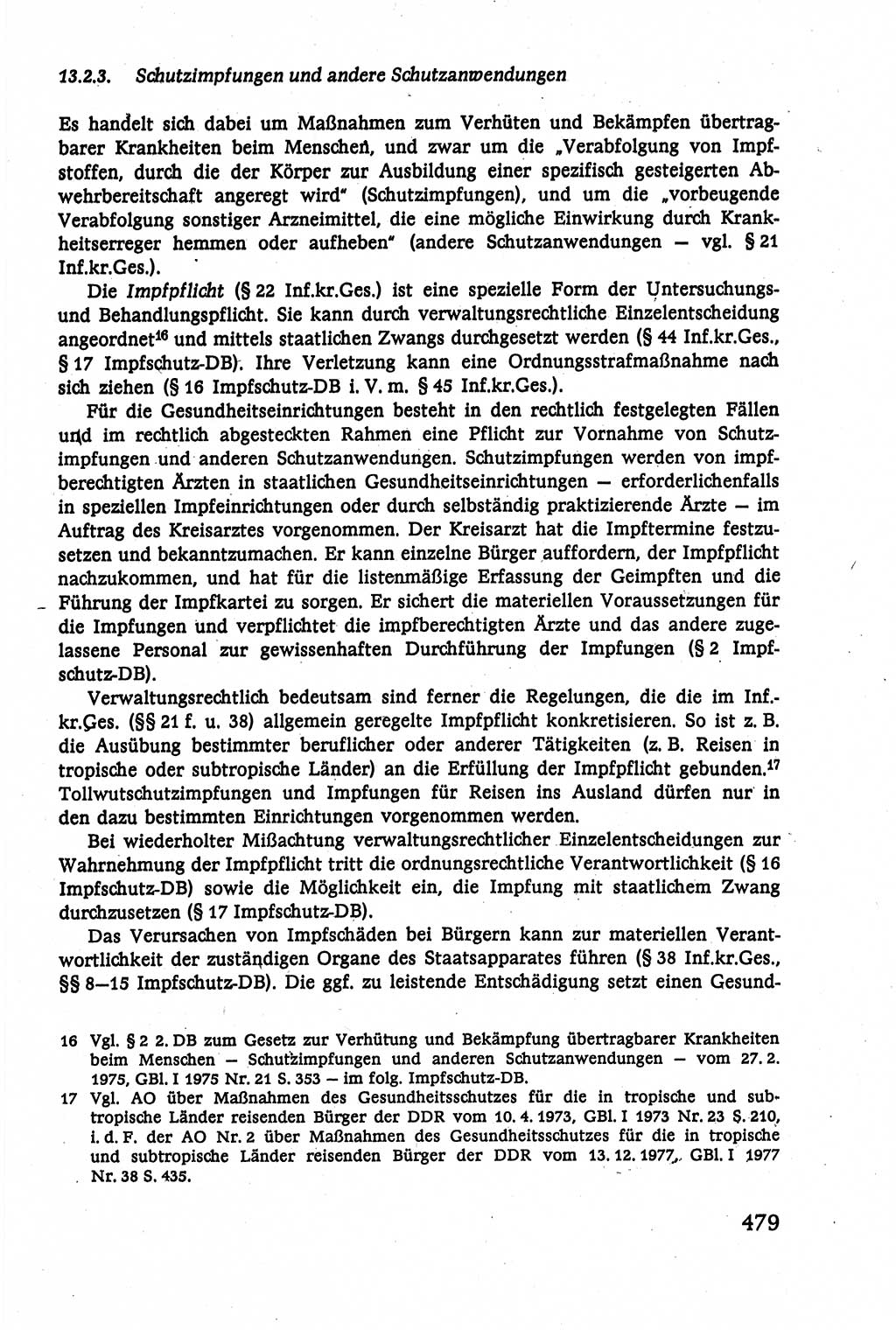 Verwaltungsrecht [Deutsche Demokratische Republik (DDR)], Lehrbuch 1979, Seite 479 (Verw.-R. DDR Lb. 1979, S. 479)