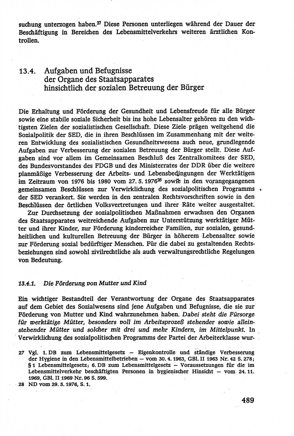 Verwaltungsrecht [Deutsche Demokratische Republik (DDR)], Lehrbuch 1979, Seite 489 (Verw.-R. DDR Lb. 1979, S. 489)