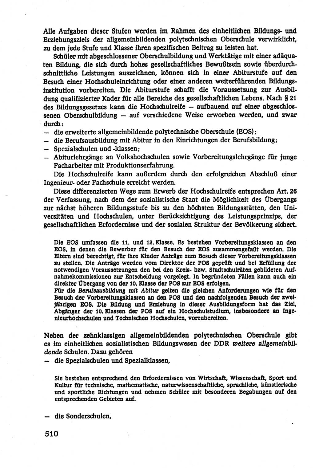 Verwaltungsrecht [Deutsche Demokratische Republik (DDR)], Lehrbuch 1979, Seite 510 (Verw.-R. DDR Lb. 1979, S. 510)