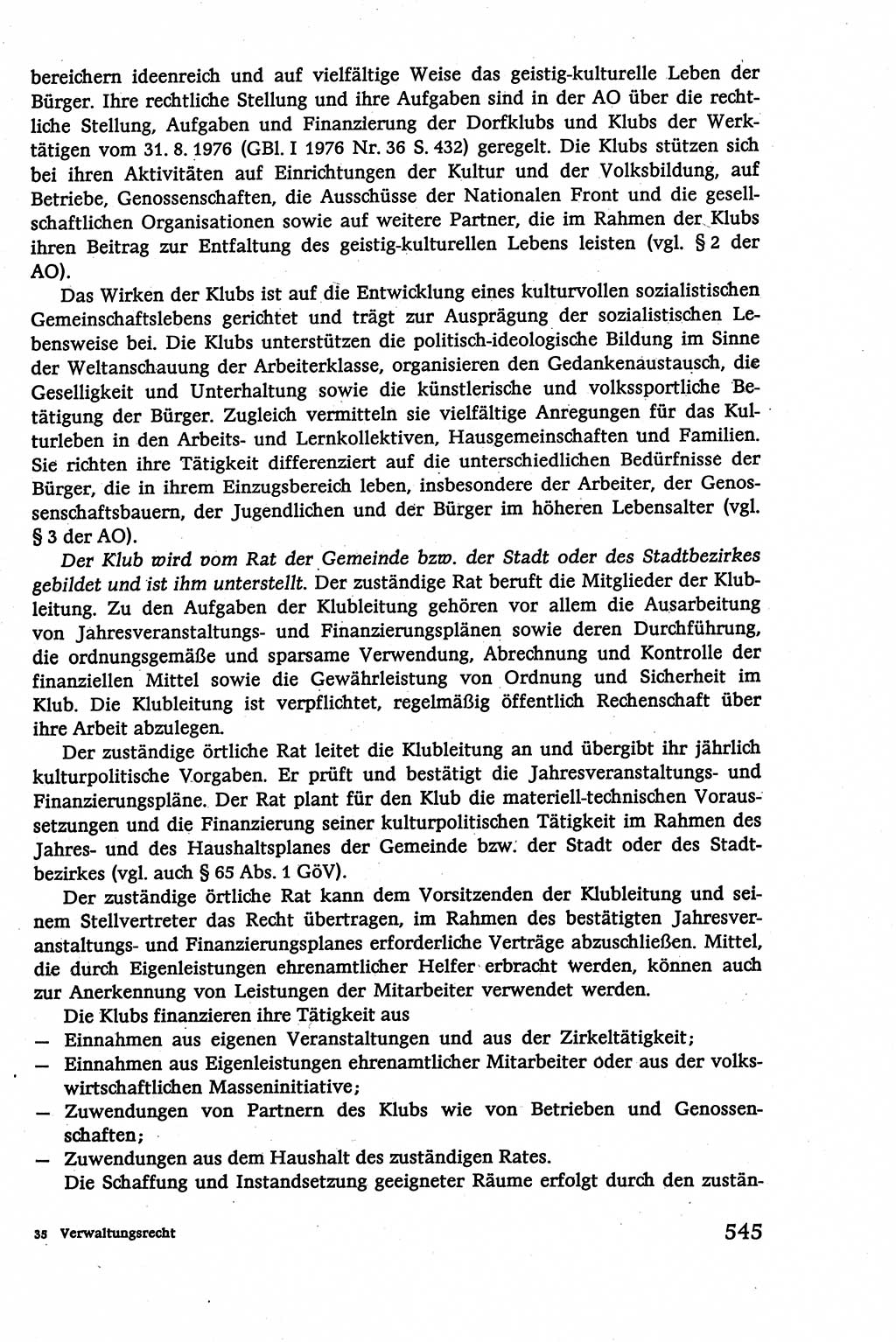 Verwaltungsrecht [Deutsche Demokratische Republik (DDR)], Lehrbuch 1979, Seite 545 (Verw.-R. DDR Lb. 1979, S. 545)