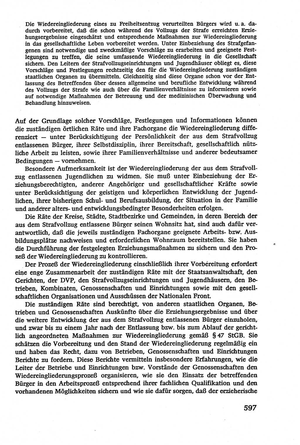 Verwaltungsrecht [Deutsche Demokratische Republik (DDR)], Lehrbuch 1979, Seite 597 (Verw.-R. DDR Lb. 1979, S. 597)