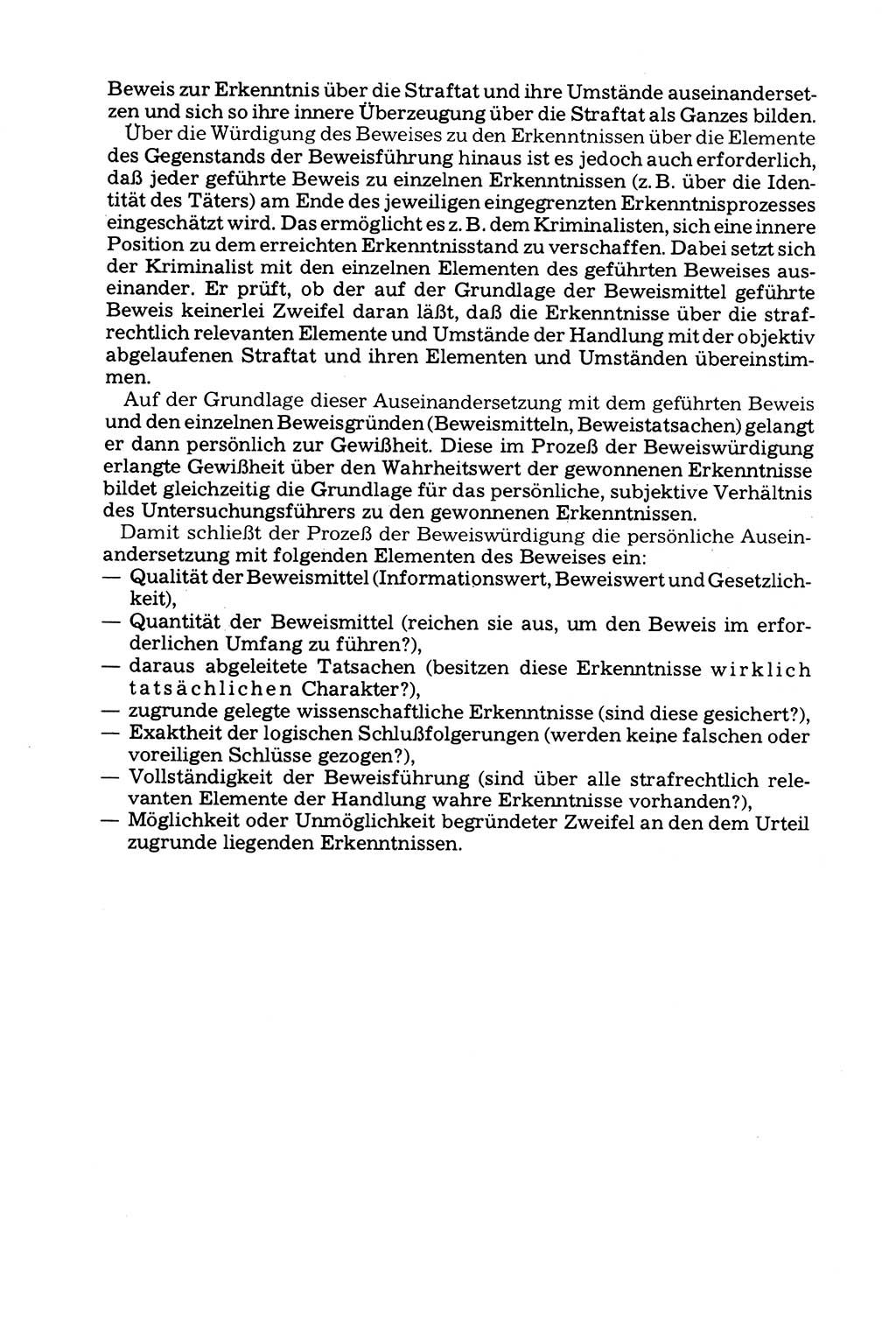 Grundfragen der Beweisführung im Ermittlungsverfahren [Deutsche Demokratische Republik (DDR)] 1980, Seite 226 (Bws.-Fhrg. EV DDR 1980, S. 226)