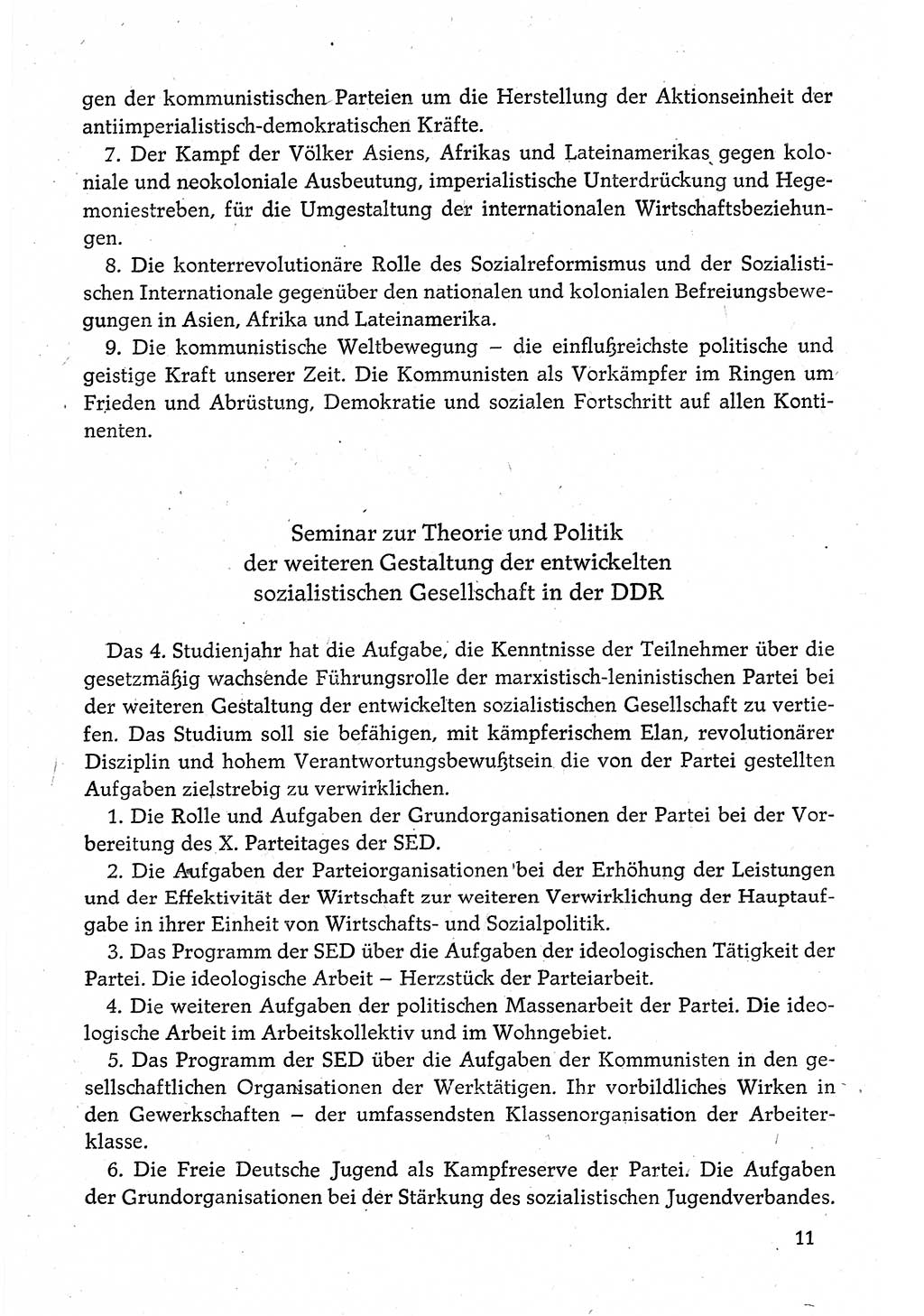 Dokumente der Sozialistischen Einheitspartei Deutschlands (SED) [Deutsche Demokratische Republik (DDR)] 1980-1981, Seite 11 (Dok. SED DDR 1980-1981, S. 11)
