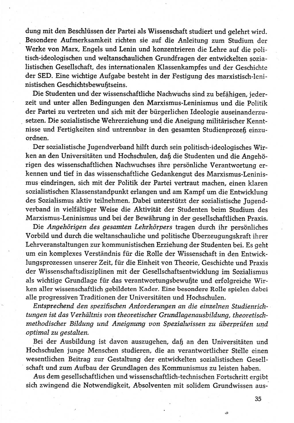 Dokumente der Sozialistischen Einheitspartei Deutschlands (SED) [Deutsche Demokratische Republik (DDR)] 1980-1981, Seite 35 (Dok. SED DDR 1980-1981, S. 35)